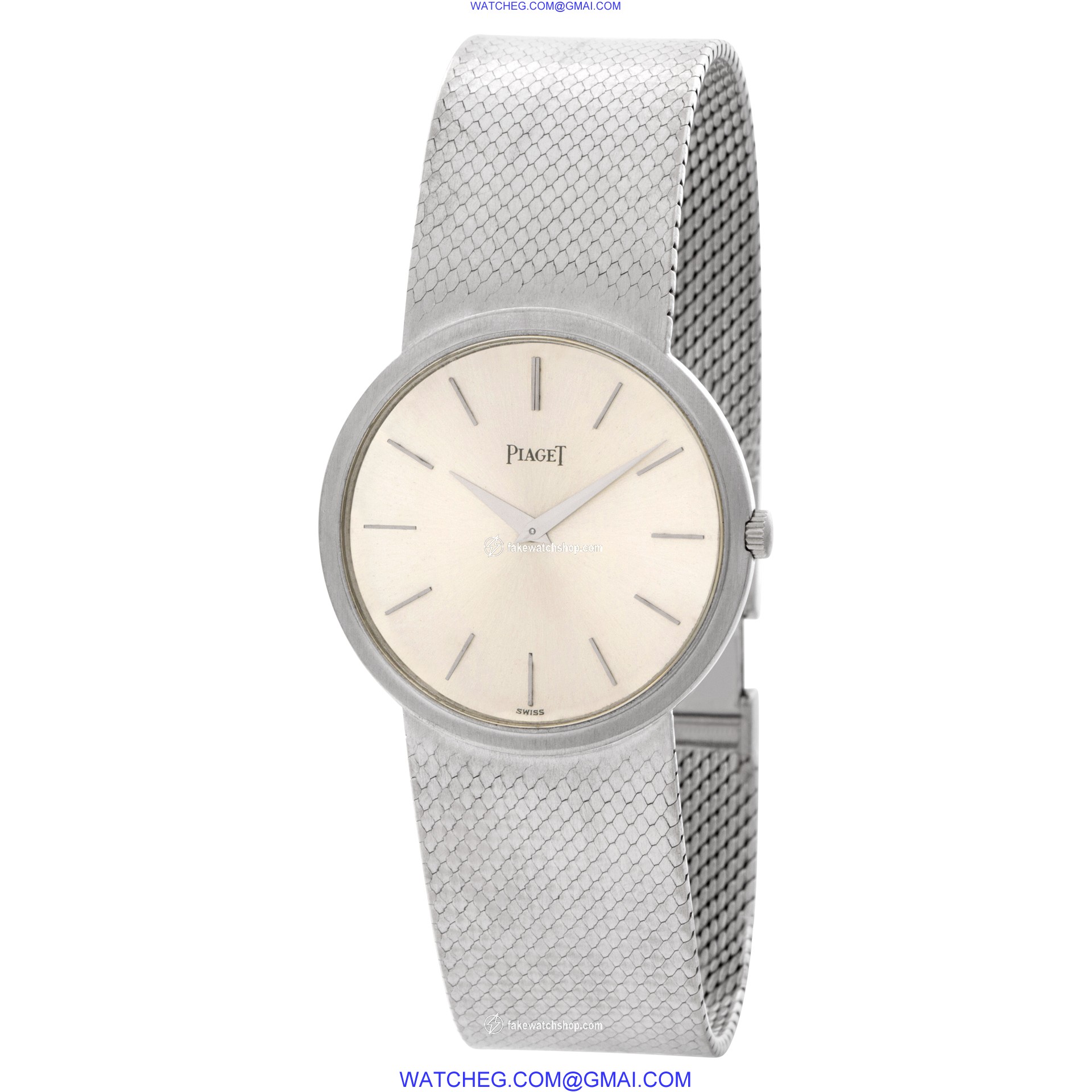 Piaget 9633 Classic Manual Male 18k White Gold 3