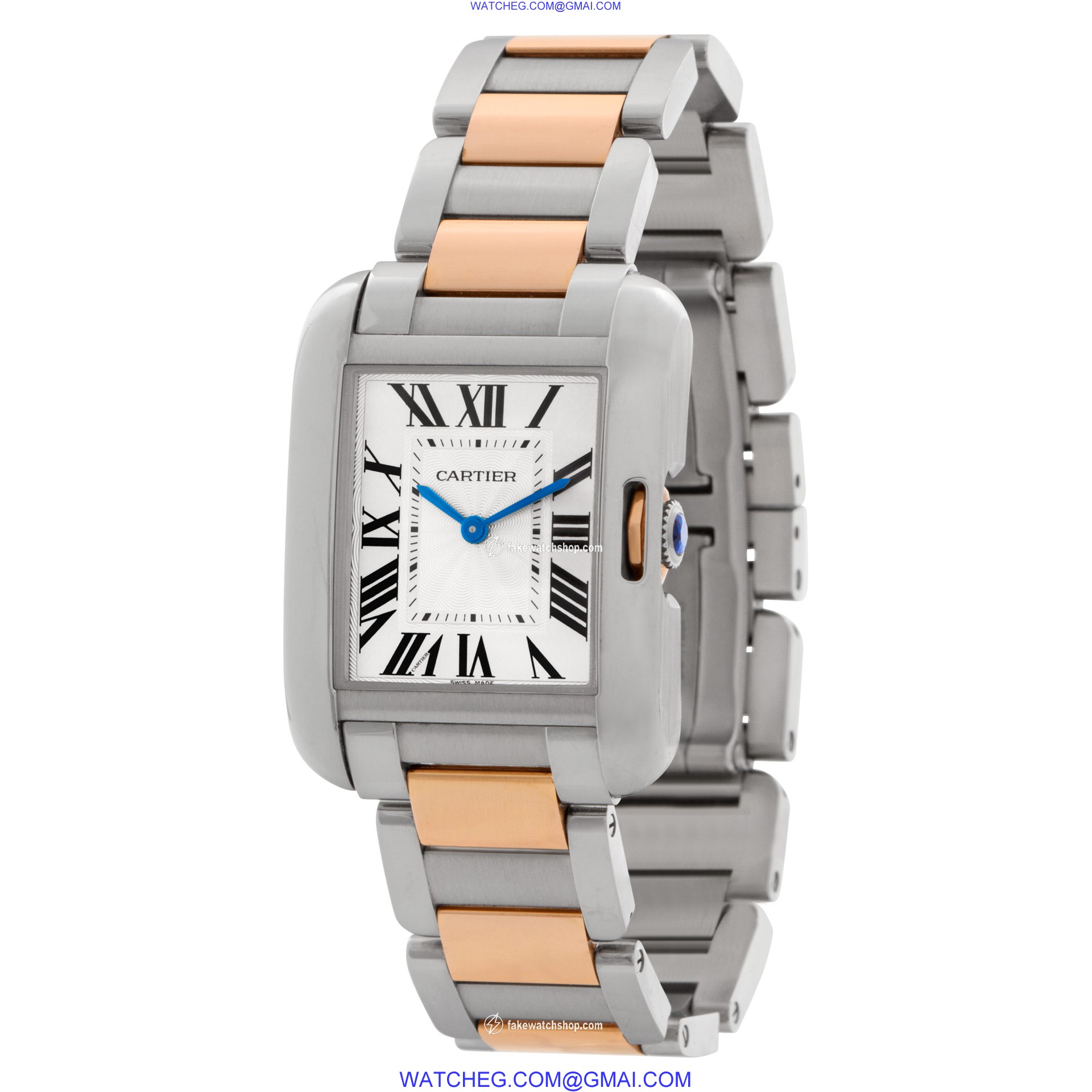 Cartier W5310043 Tank Anglaise Quartz Female Stainless Steel 3