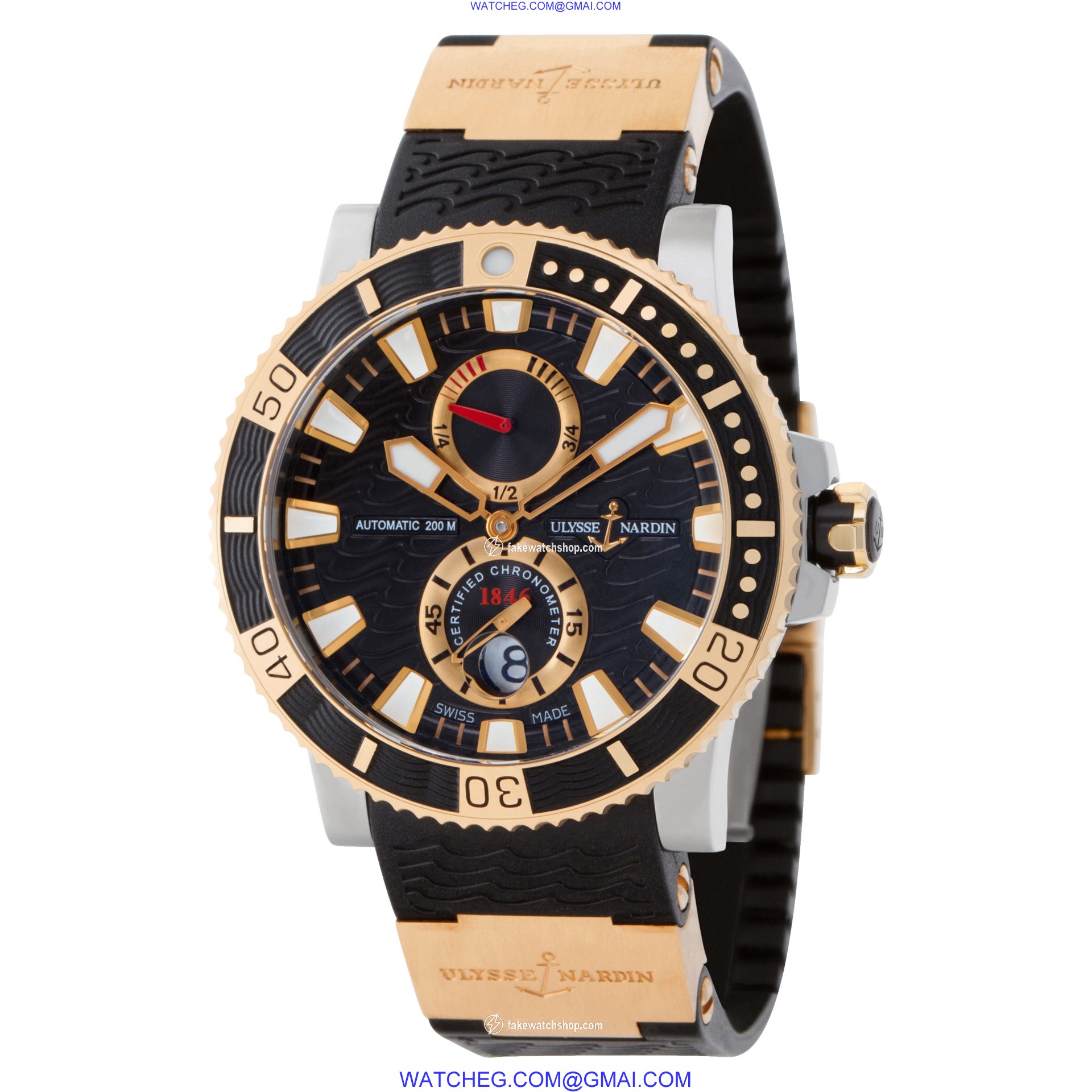 Ulysse Nardin 265-90 Maxi Marine Automatic Male Titanium 3