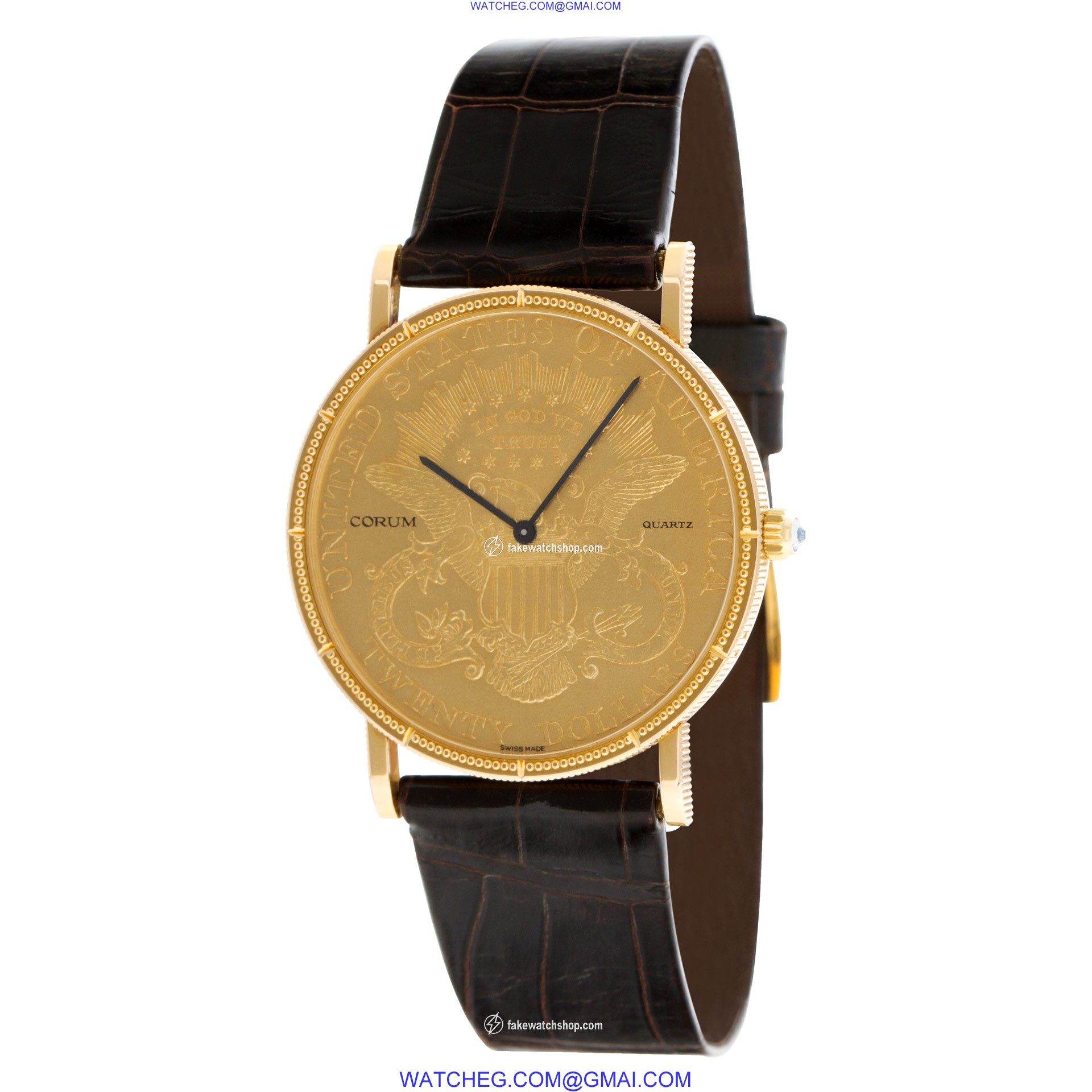 Corum 4414556 $20 Coin Quartz Male 18k yellow gold 3