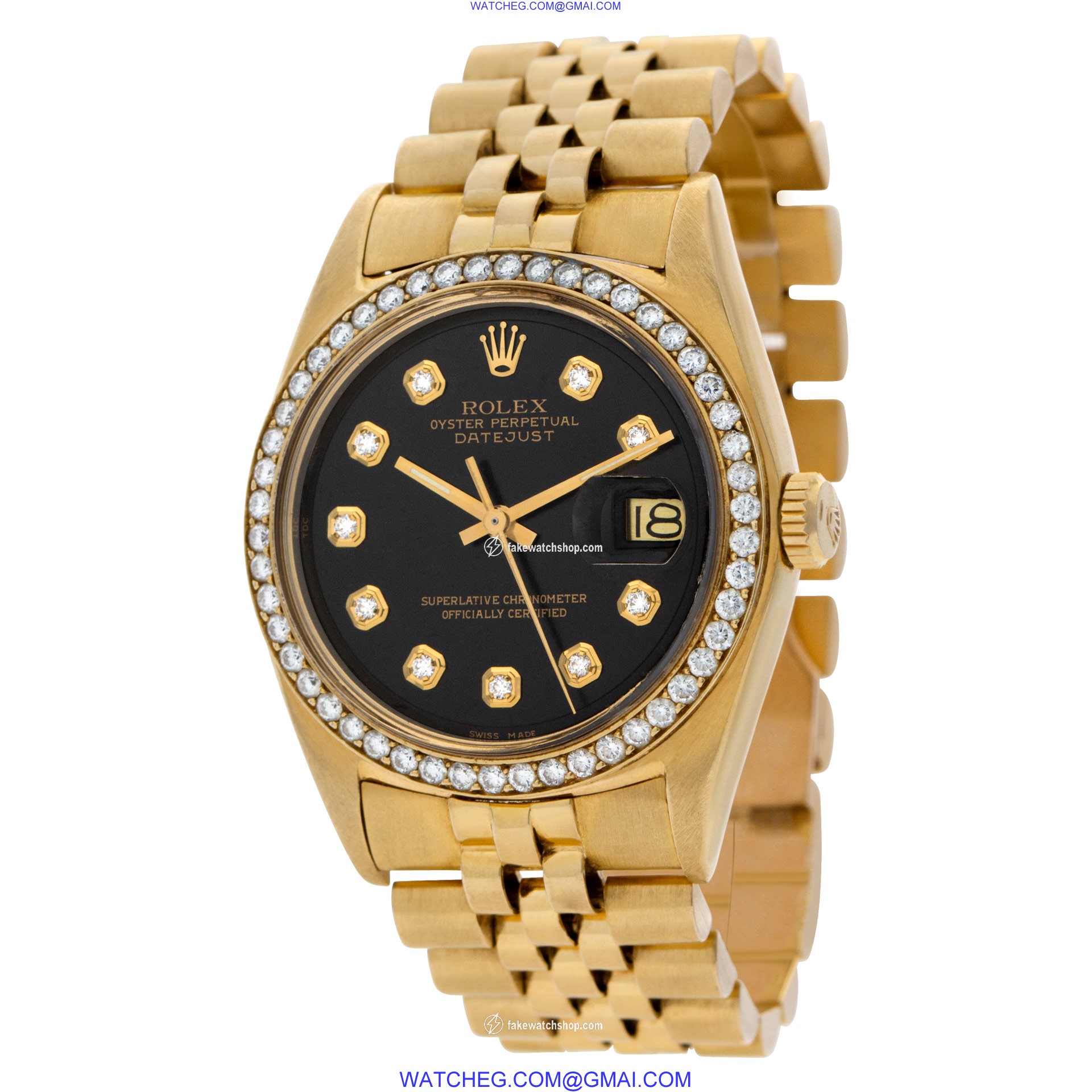 Rolex 1625 Datejust Automatic Unisex 18k yellow gold 3