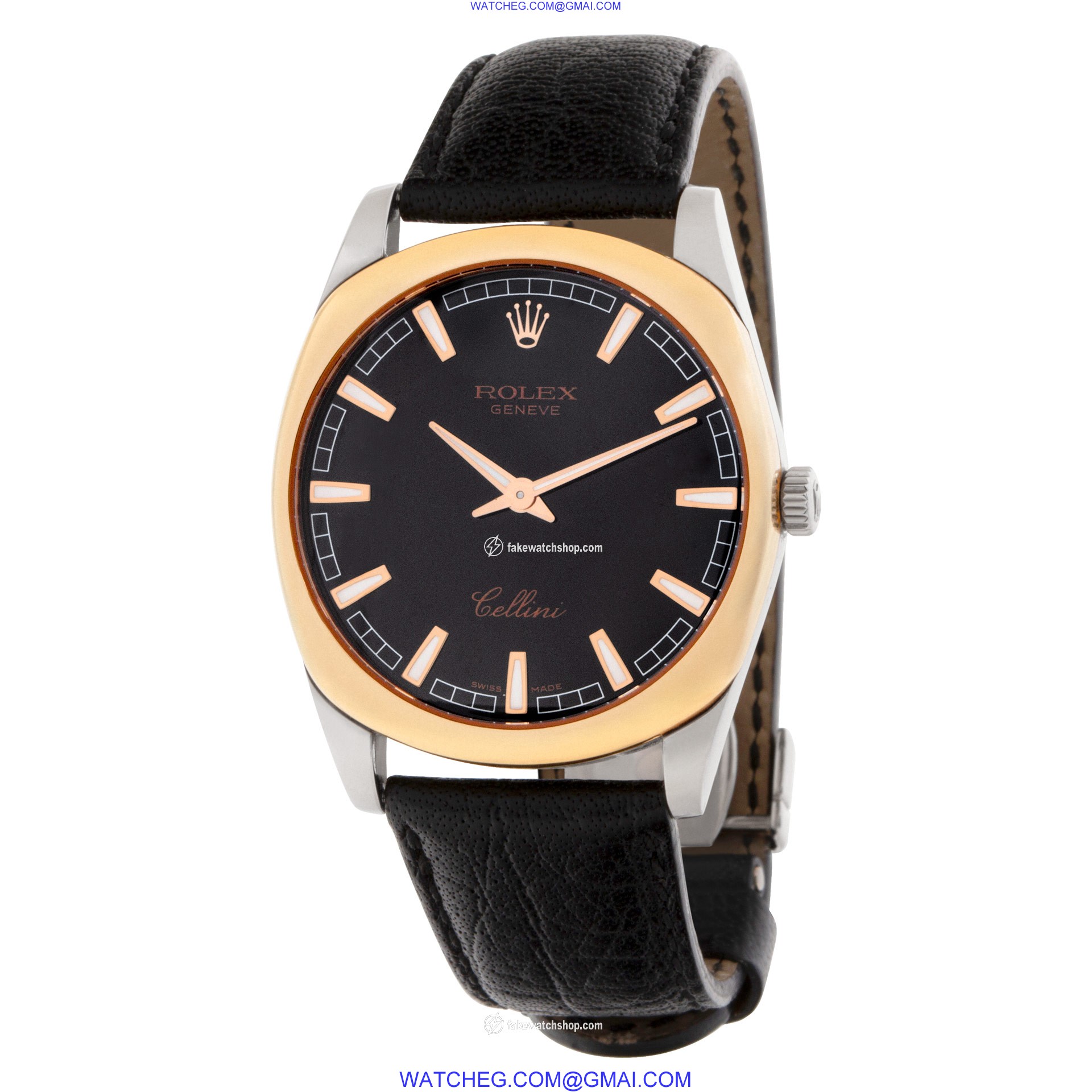 Rolex 4243 Cellini Manual Male 18k White and Pink Gold 3