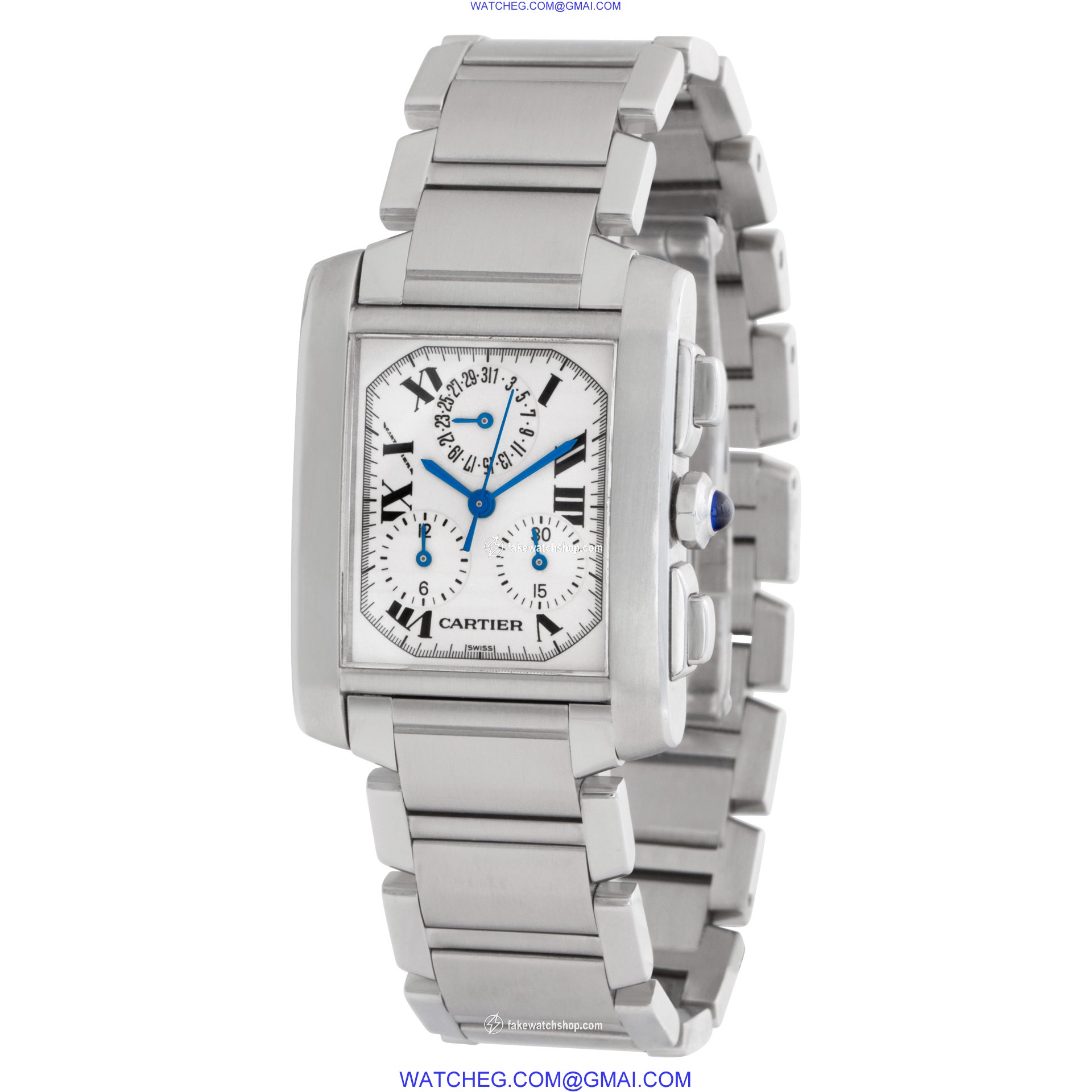 Cartier W51001Q3 Tank Francaise Quartz Unisex Stainless Steel 3