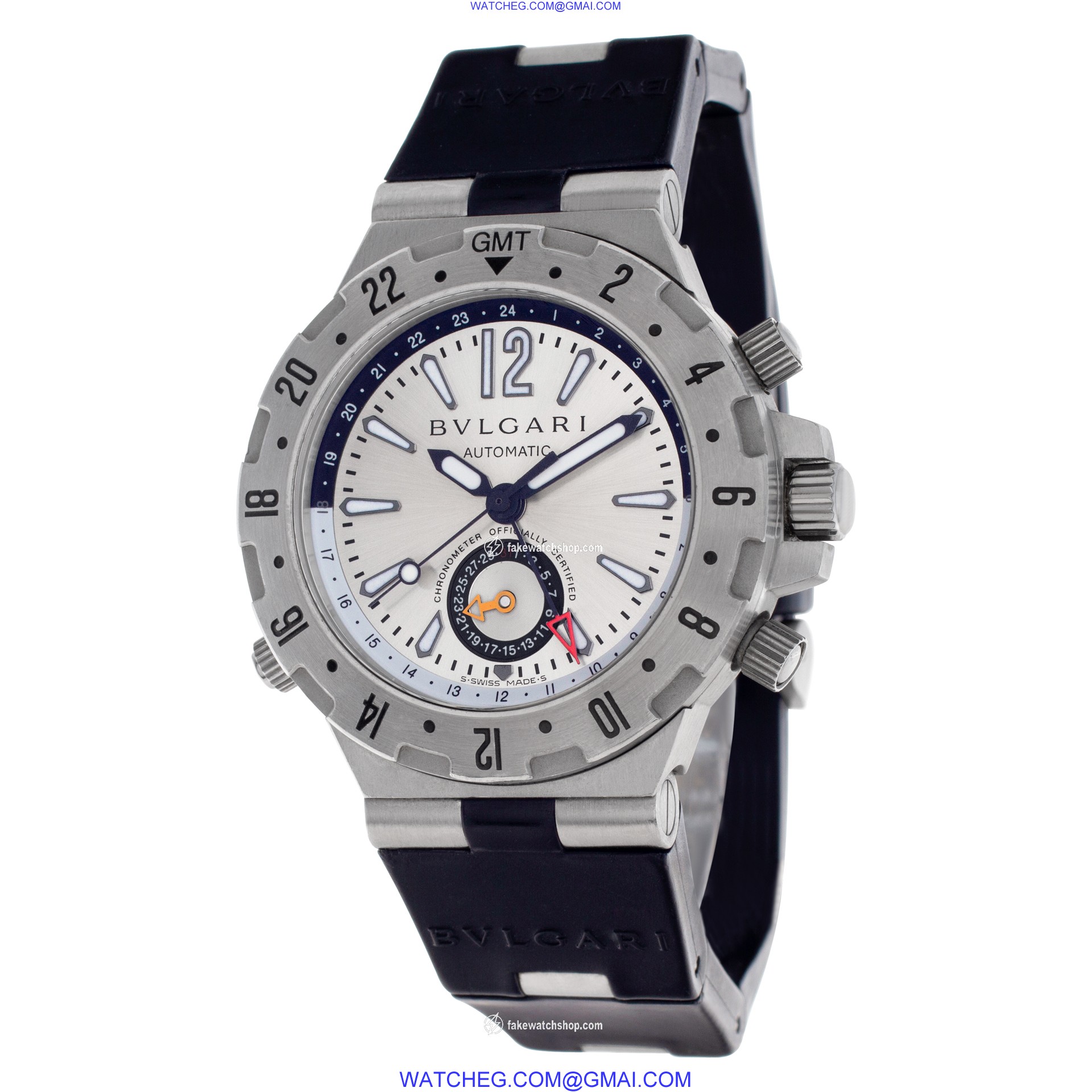Bvlgari GMT40 S Diagono Professional Automatic Male Stainless Steel 3