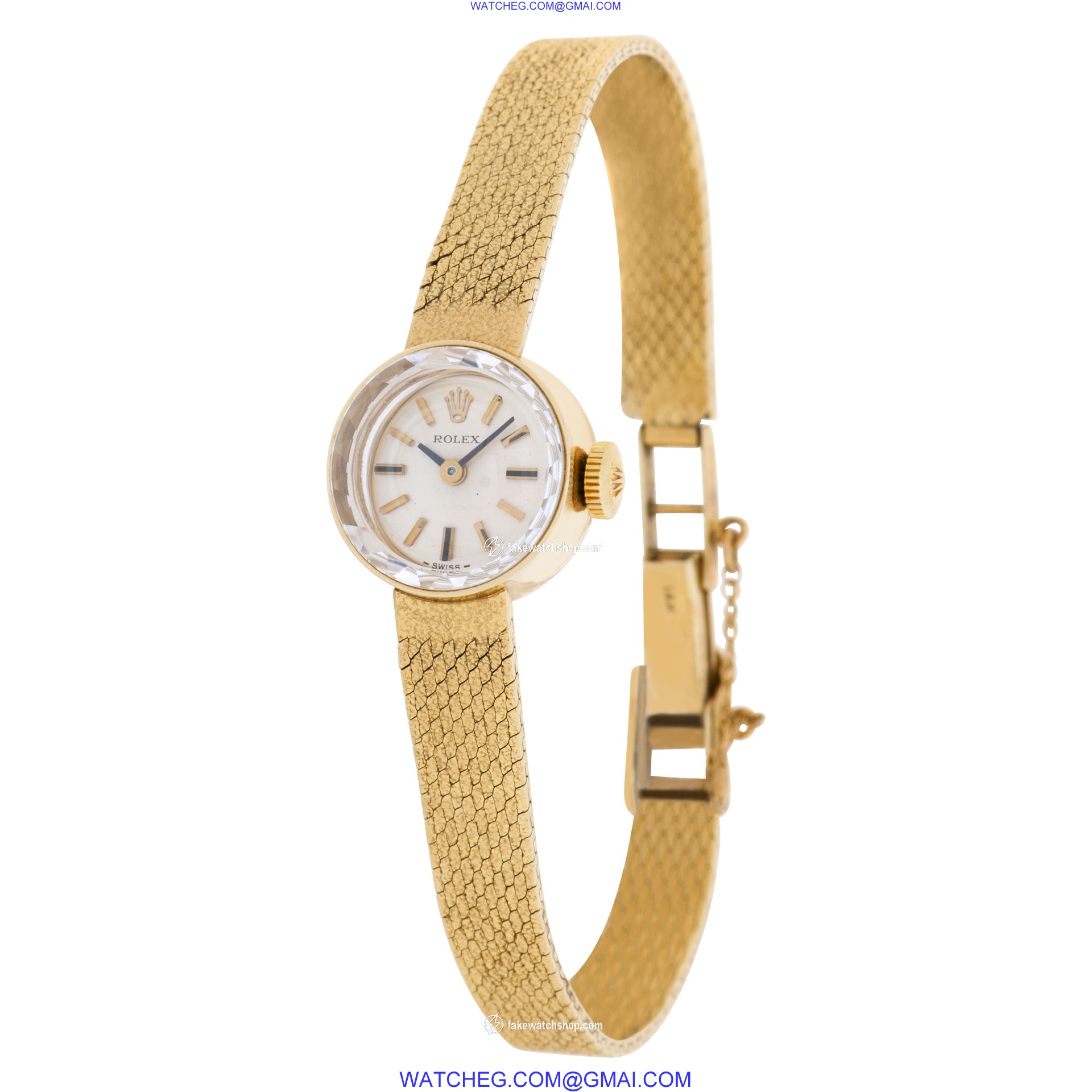Rolex Cal. 1400 Orchid Manual Female 14k yellow gold 3