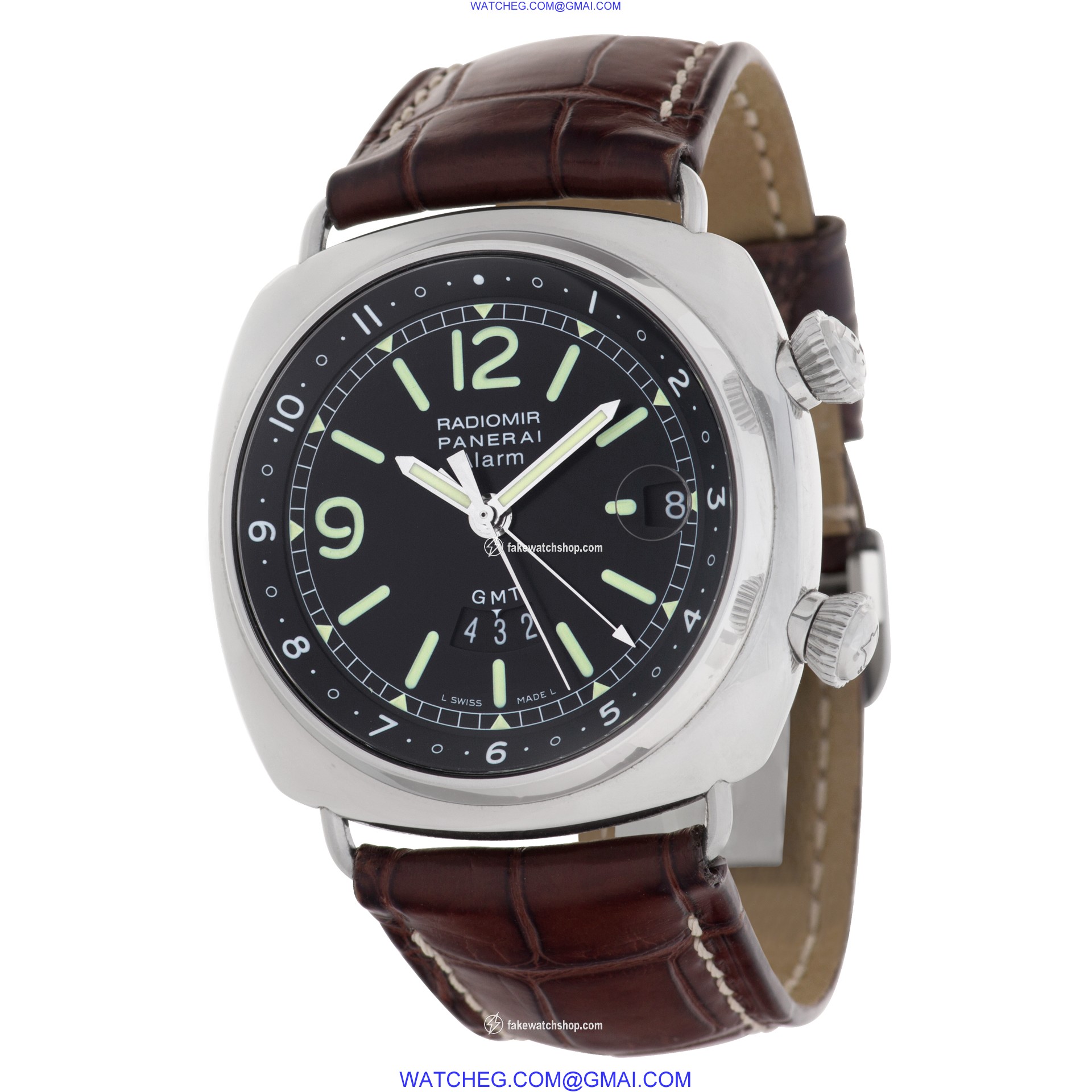 Panerai PAM00098 Radiomir Alarm Gmt Automatic Male Stainless Steel 3