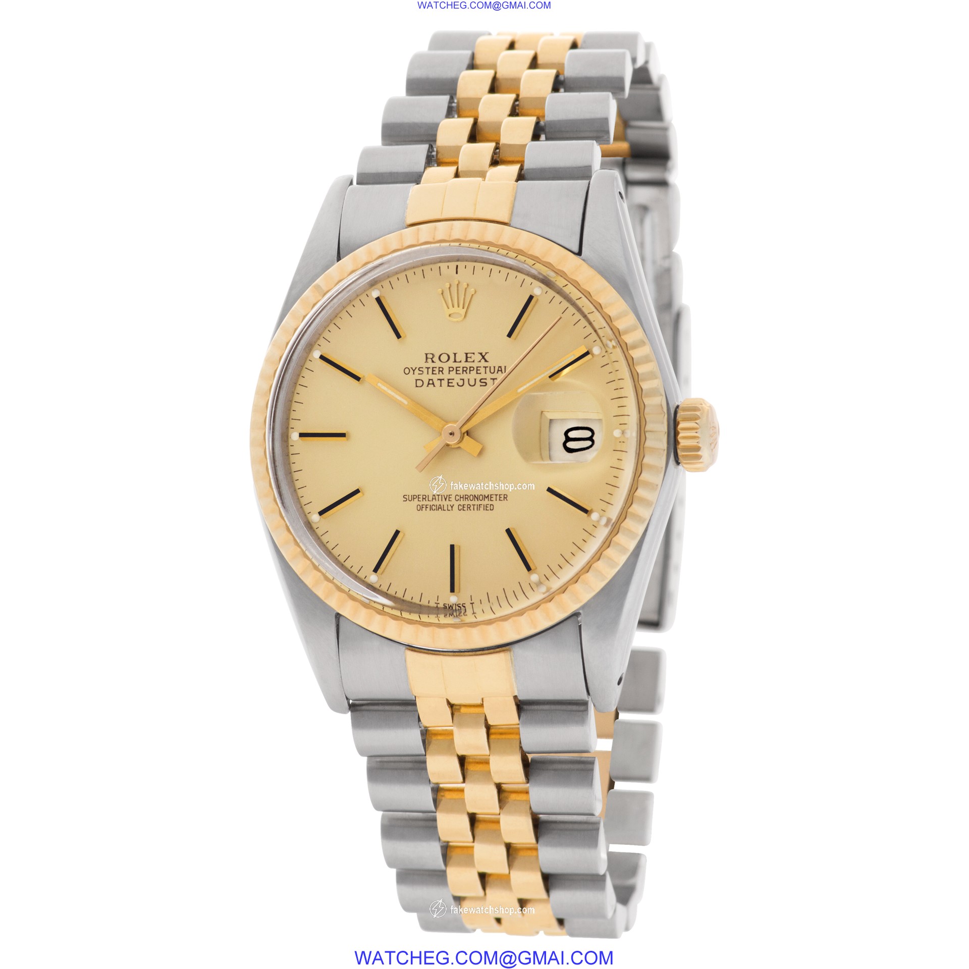 Rolex 16013 Datejust Automatic Unisex 14k gold & Stainless Steel 3