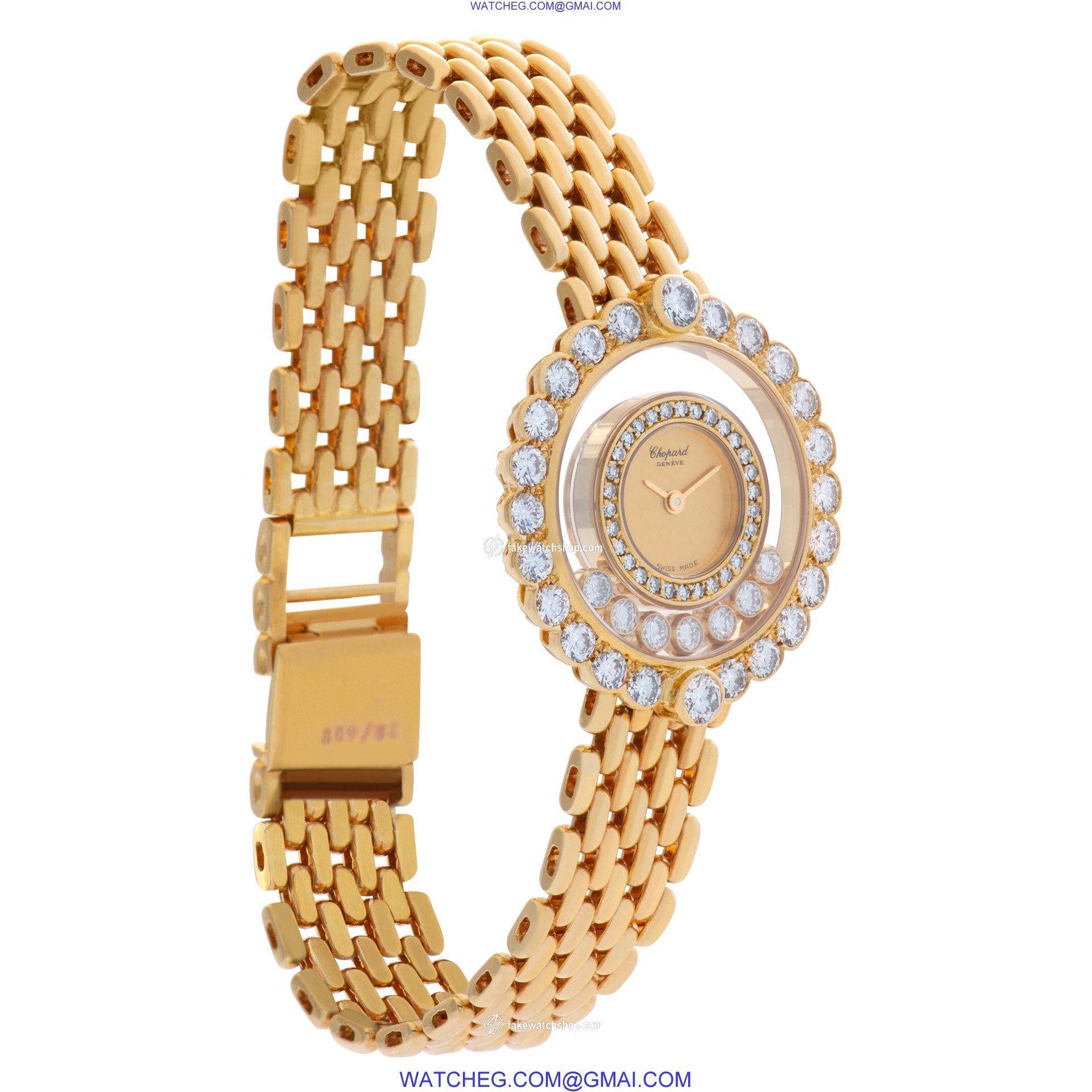 Chopard 204180-0001 Happy Diamond Quartz Female 18k yellow gold 3