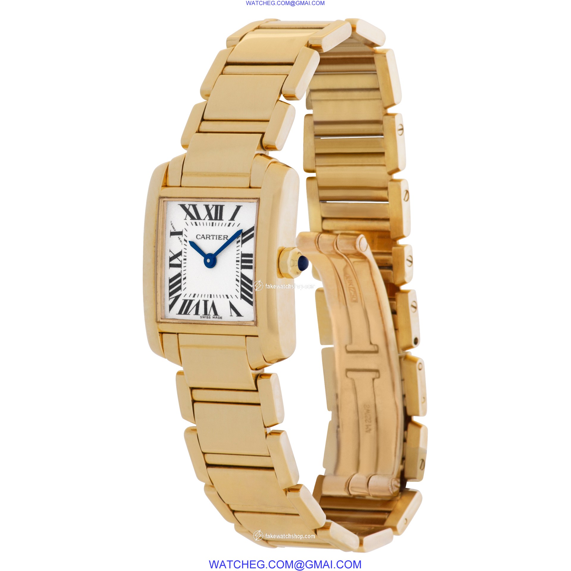 Cartier W50002N2 Tank Francaise Quartz Female 18k yellow gold 3