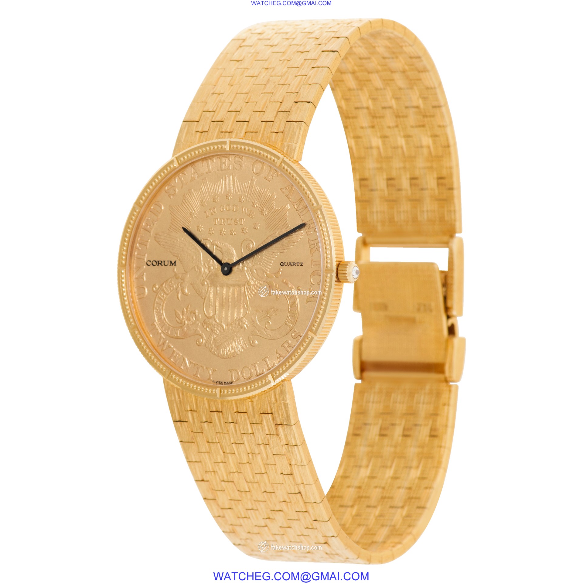 Corum Corum 2878 gold coin Quartz Male 18k yellow gold 3