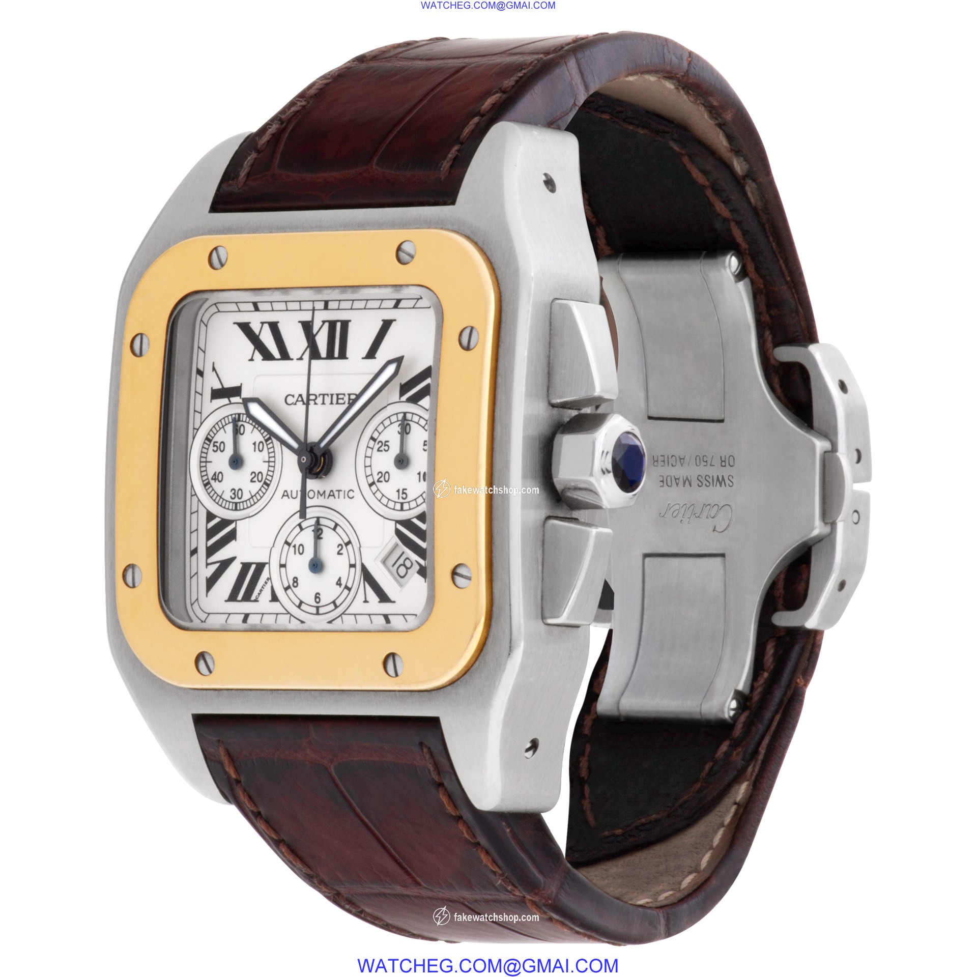 Cartier W20091X7 Santos 100 Automatic Male Stainless Steel 3