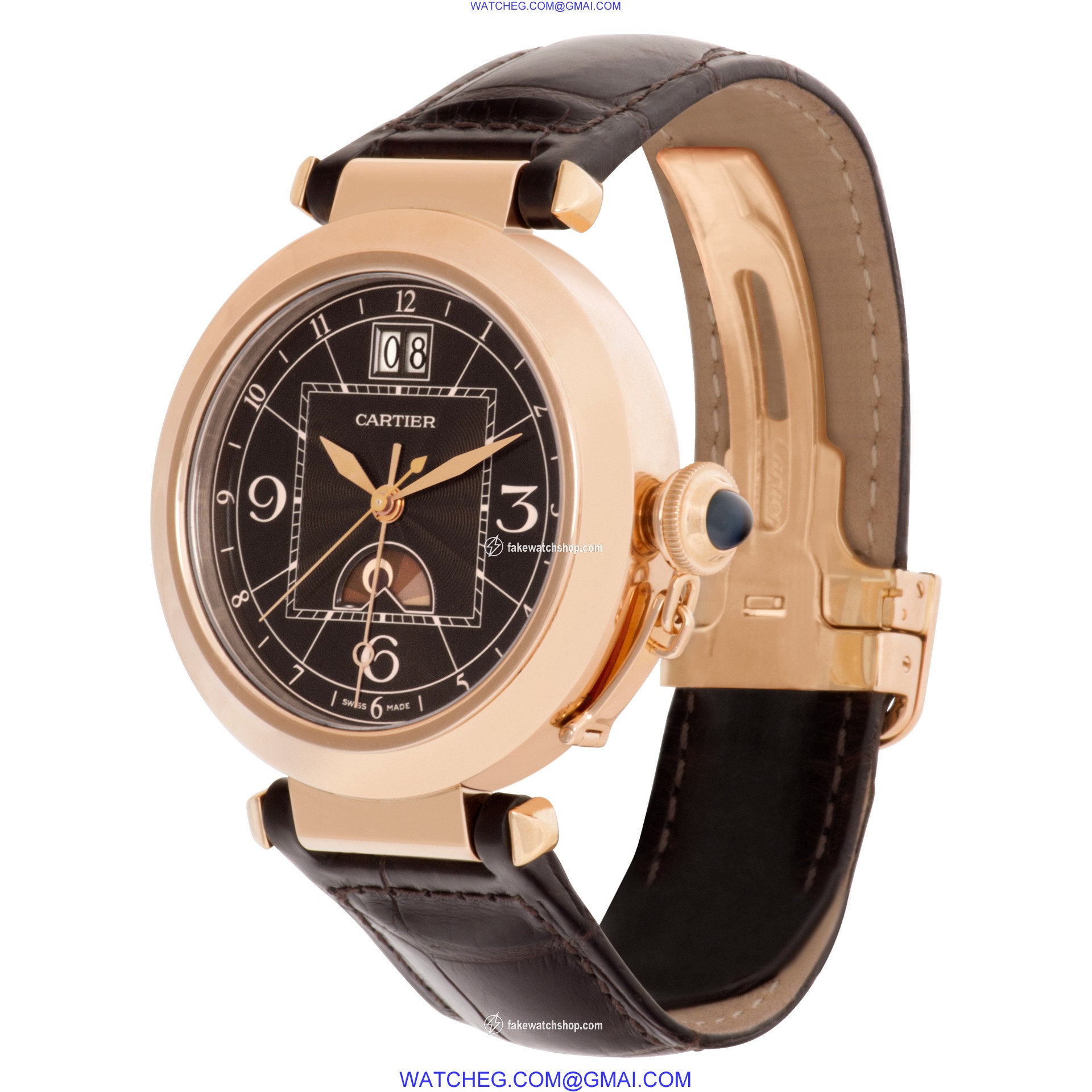 Cartier w3030001 Pasha Automatic Male 18k rose gold 3