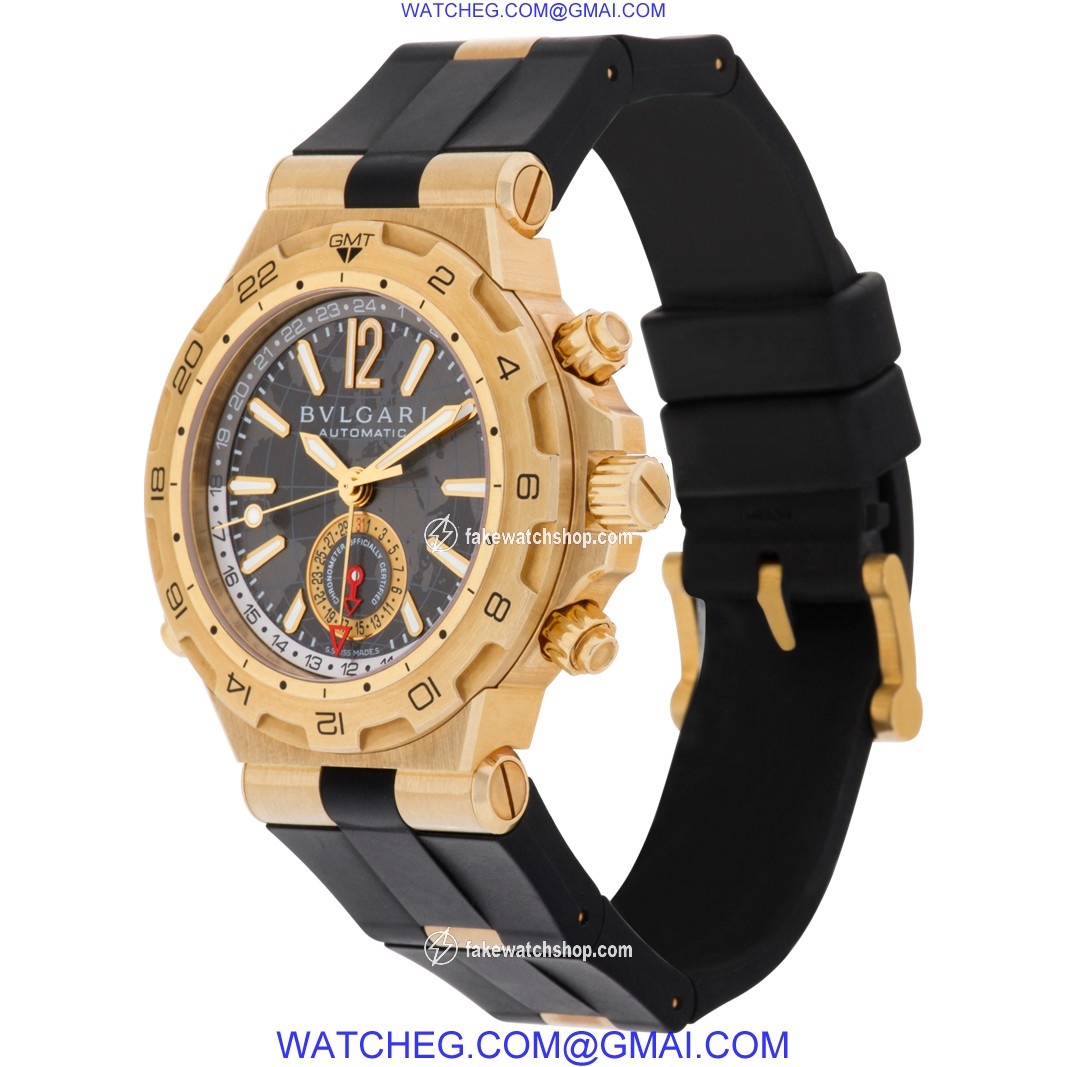 Bvlgari DP 42 G GMT Diagono Automatic Male 18k yellow gold 3