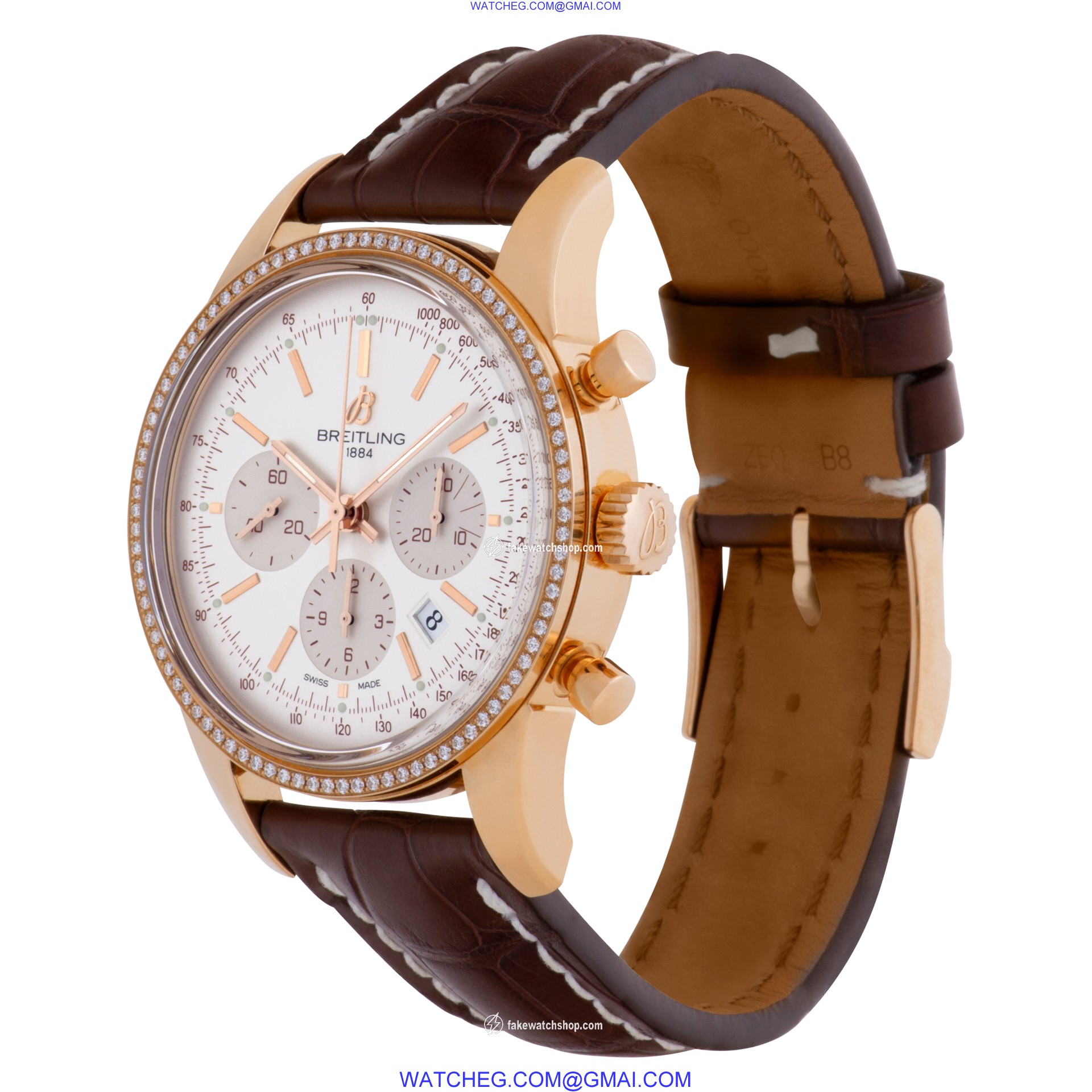 Breitling RB0152 Transocean Chronograph Automatic Male 18k rose gold 3