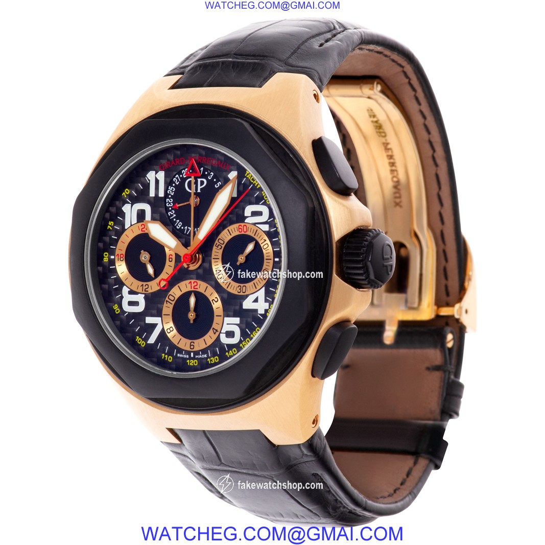 Girard Perregaux 8017862672SBB6B Laureato Automatic Male 18k rose gold 3