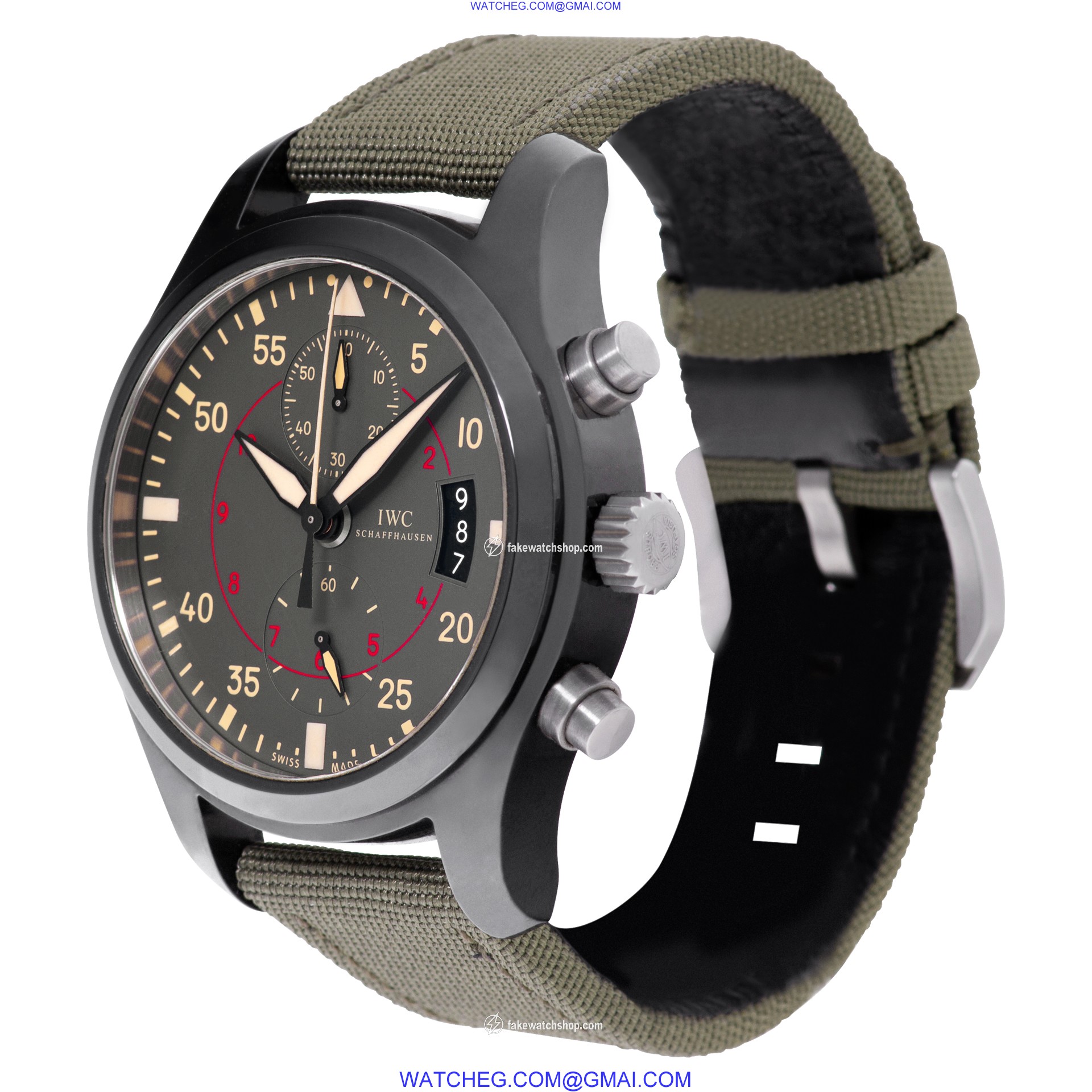 IWC IW388002 Pilots Chronograph Manual Male titanium & ceramic 3