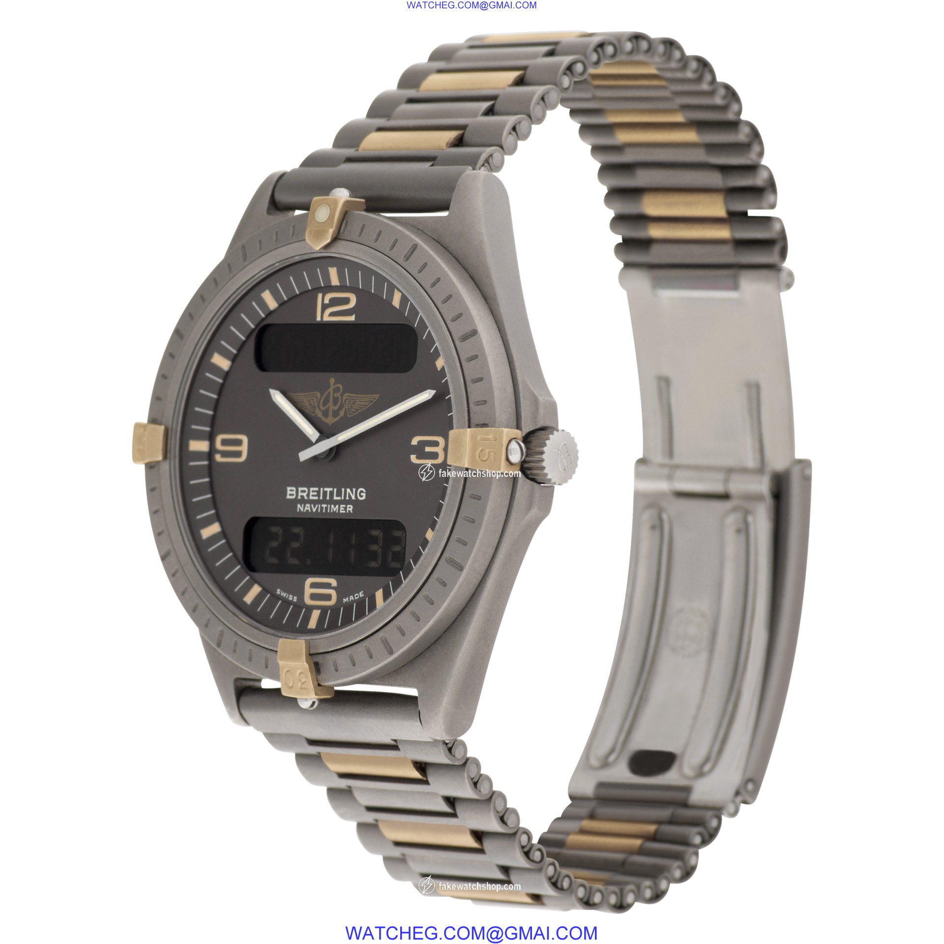Breitling 80360 Aerospace Quartz Male 18k & Titanium 3