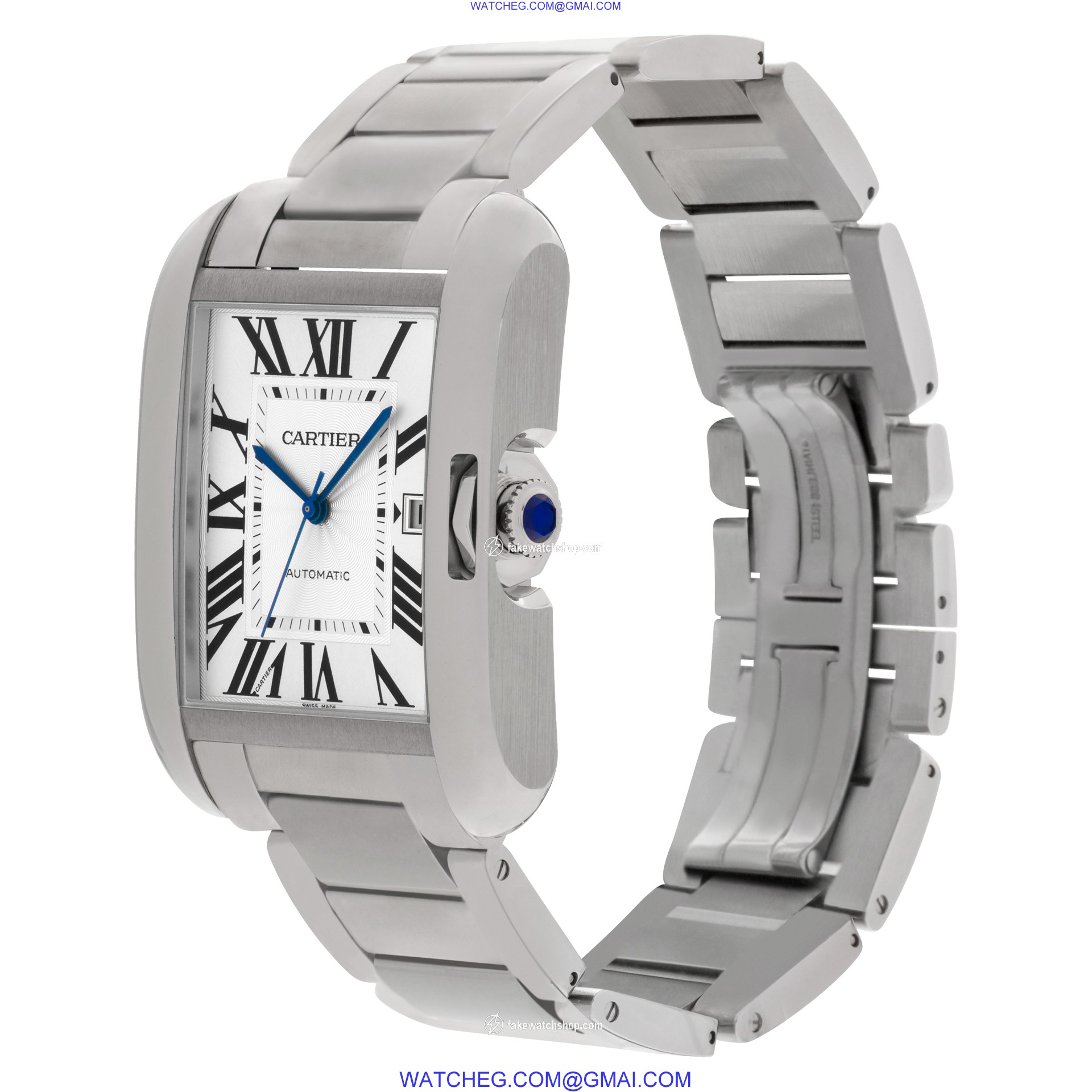 Cartier W5310008 Tank Anglaise XL Automatic Male Stainless Steel 3