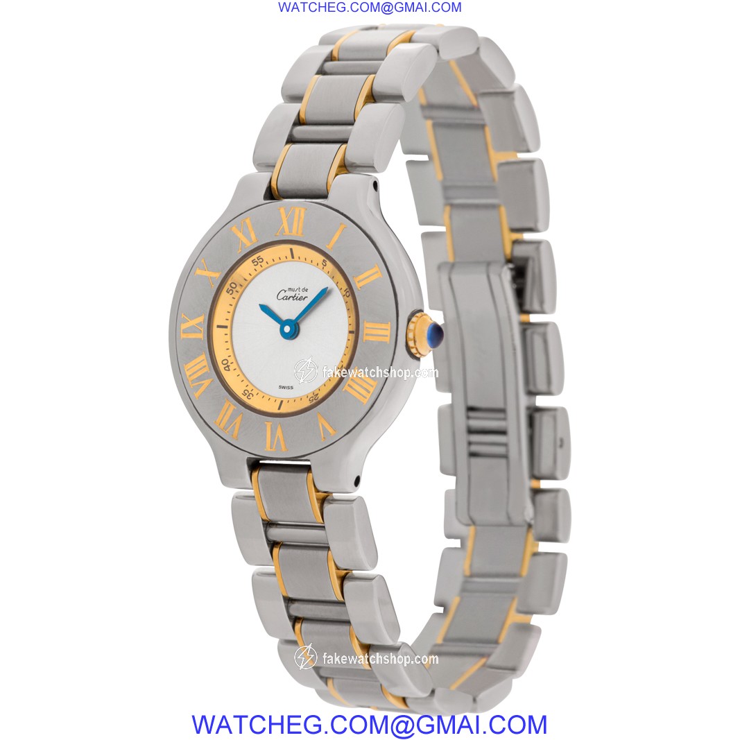 Cartier 1340 Must 21 Quartz Female 18k gold & Stainless Steel 3