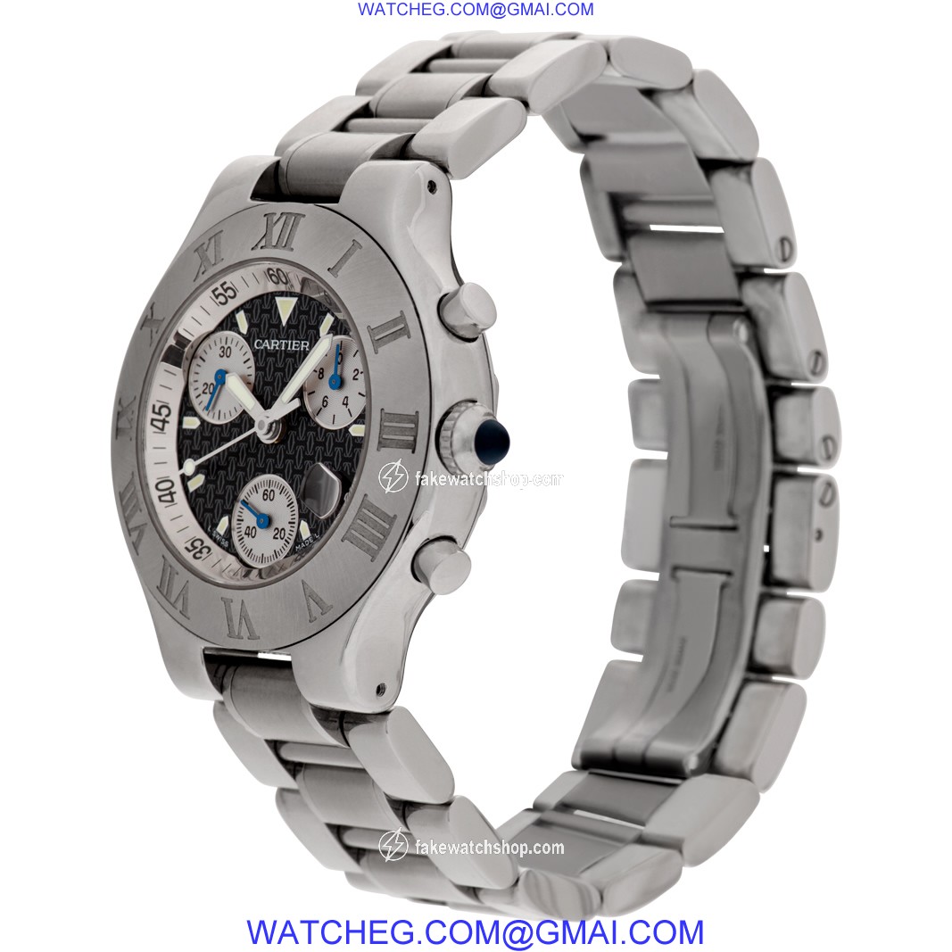 Cartier W10172T2 Chronoscaph 21 Quartz Unisex Stainless Steel 3