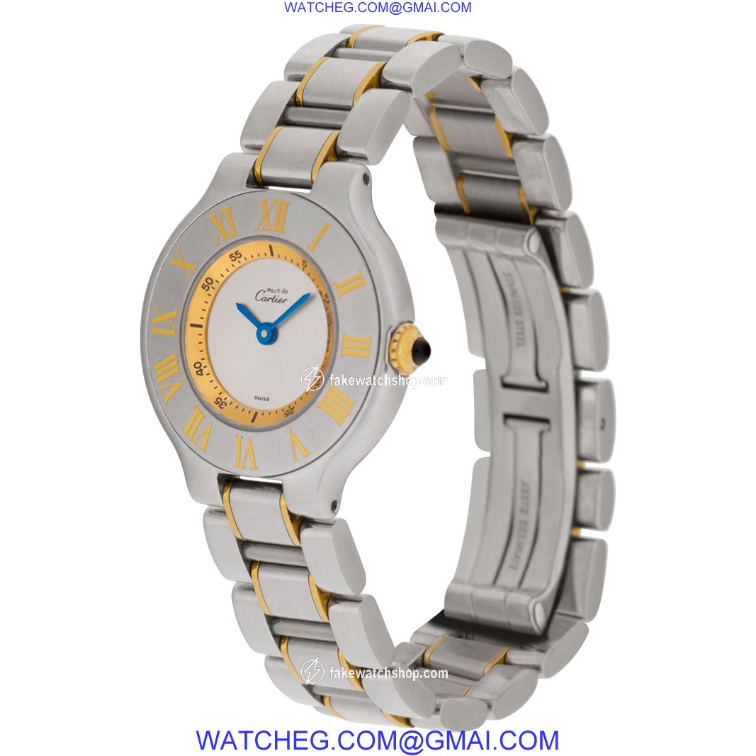 Cartier 1340 Must 21 Quartz Female Stainless Steel 3