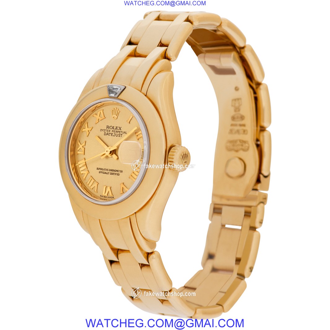 Rolex 80328 Pearlmaster Automatic Female 18k yellow gold 3