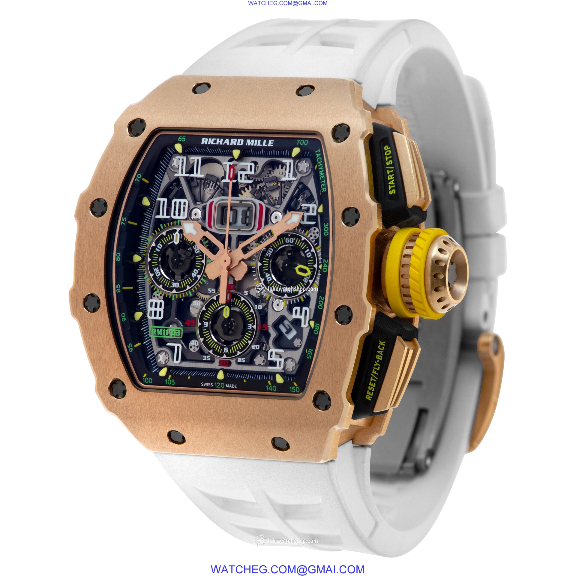 Richard Mille RM11-03 RG Flyback Chronograph Automatic Male 18k rose gold 3