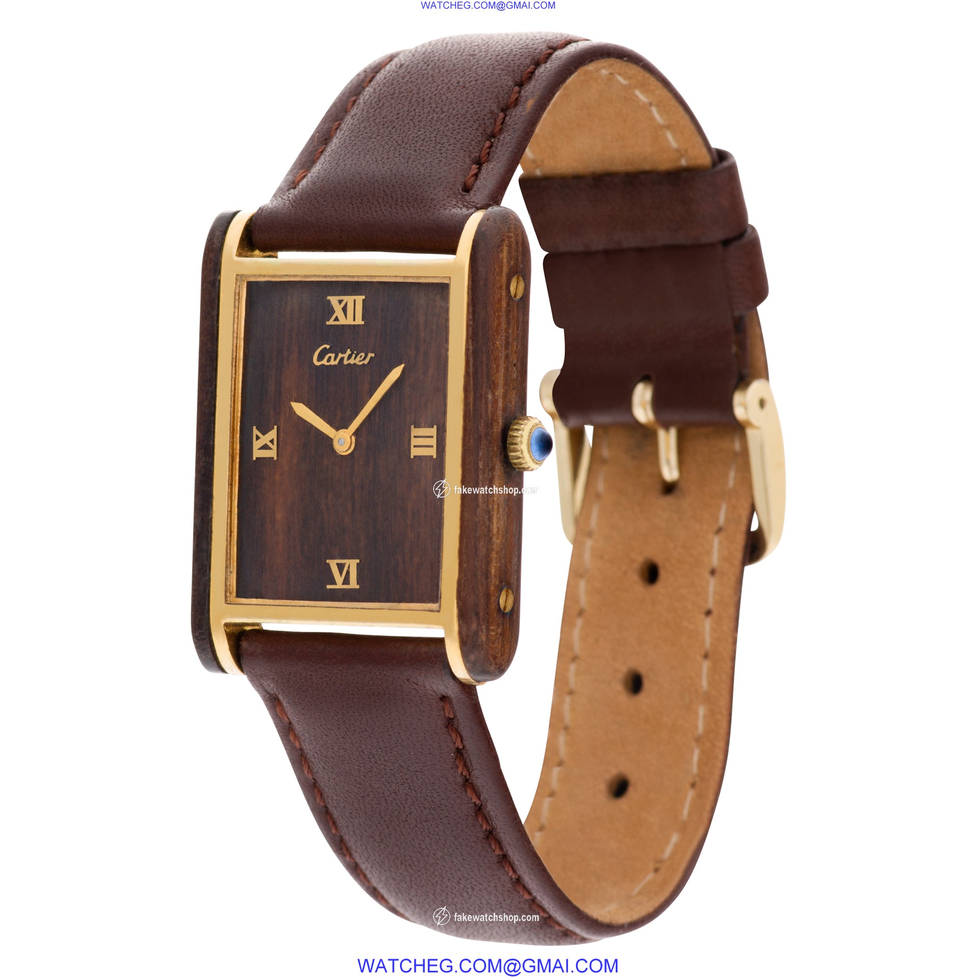 Cartier Cartier 1415 Tank Manual Unisex Gold Plate 3