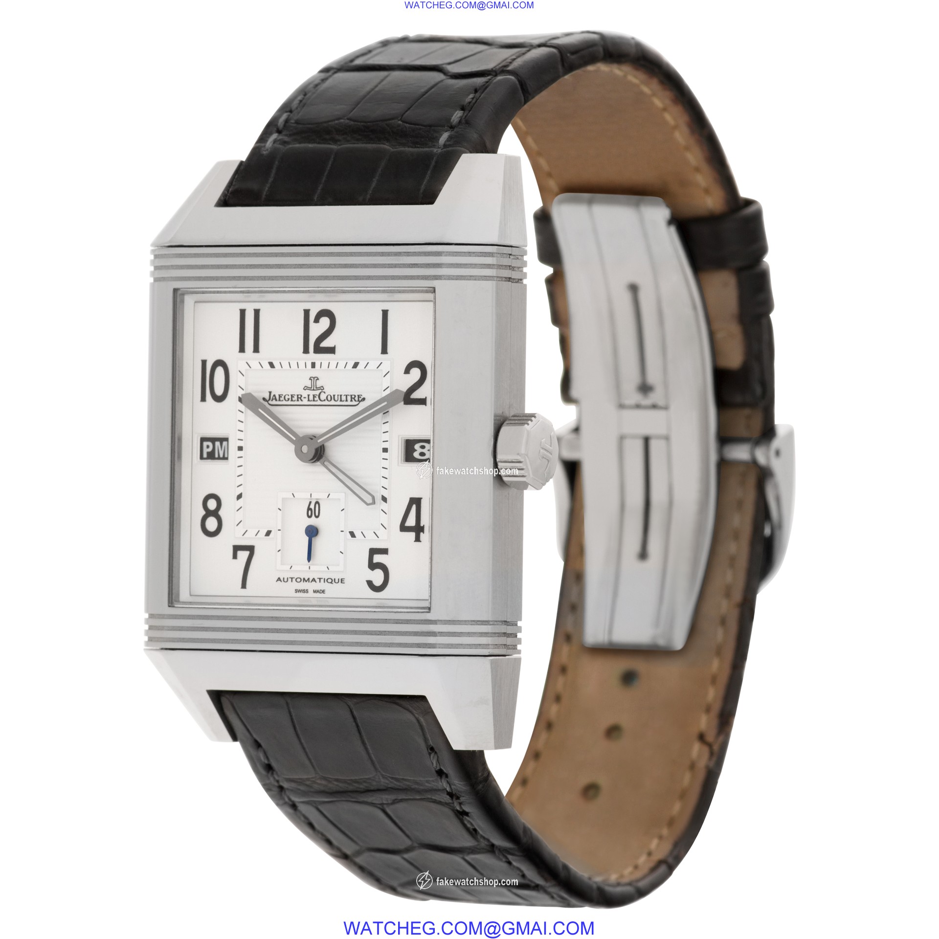 Jaeger LeCoultre 230.8.77 Reverso Automatic Male Stainless Steel 3