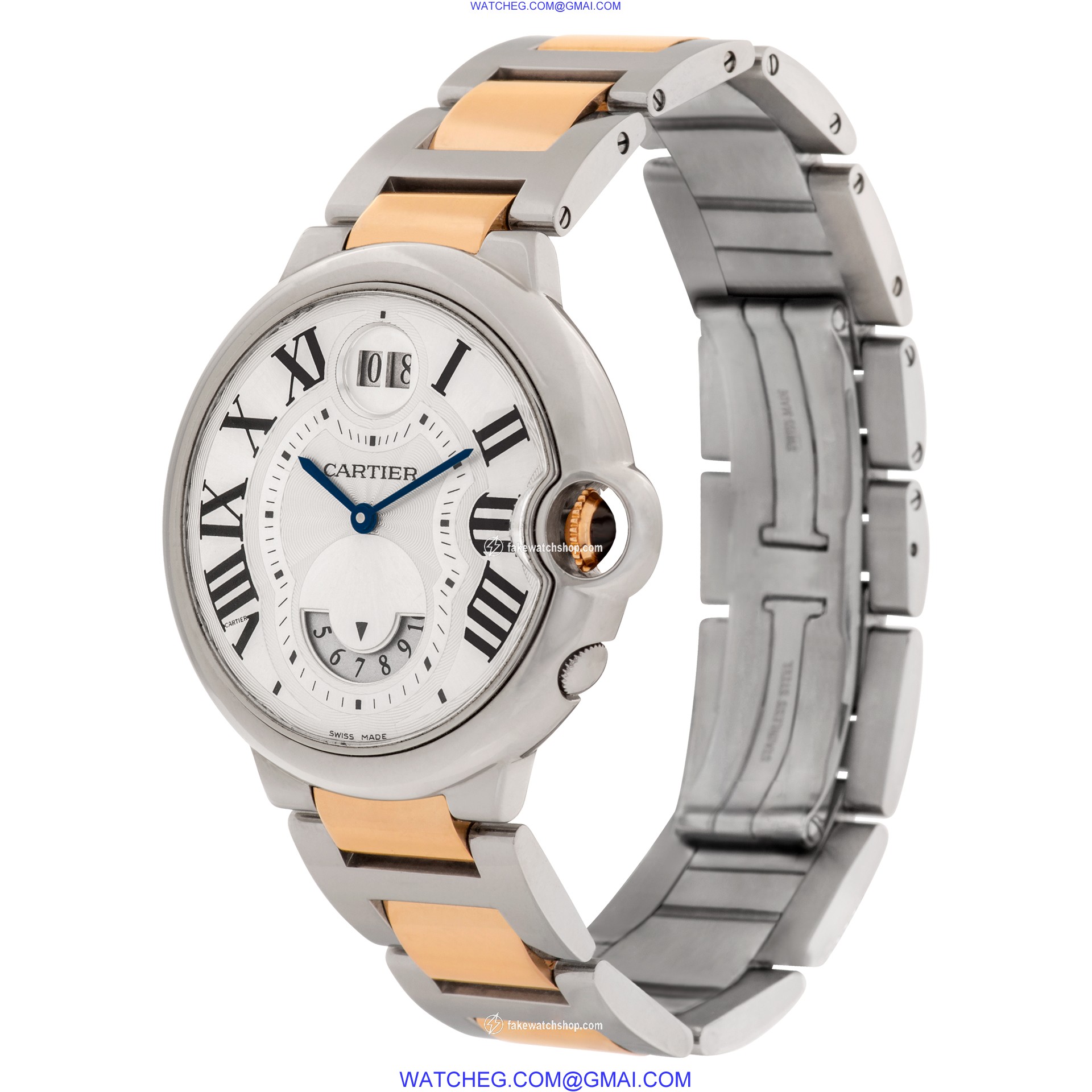 Cartier W6920027 Ballon Bleu Quartz Unisex 18k rose gold & stainless steel 3