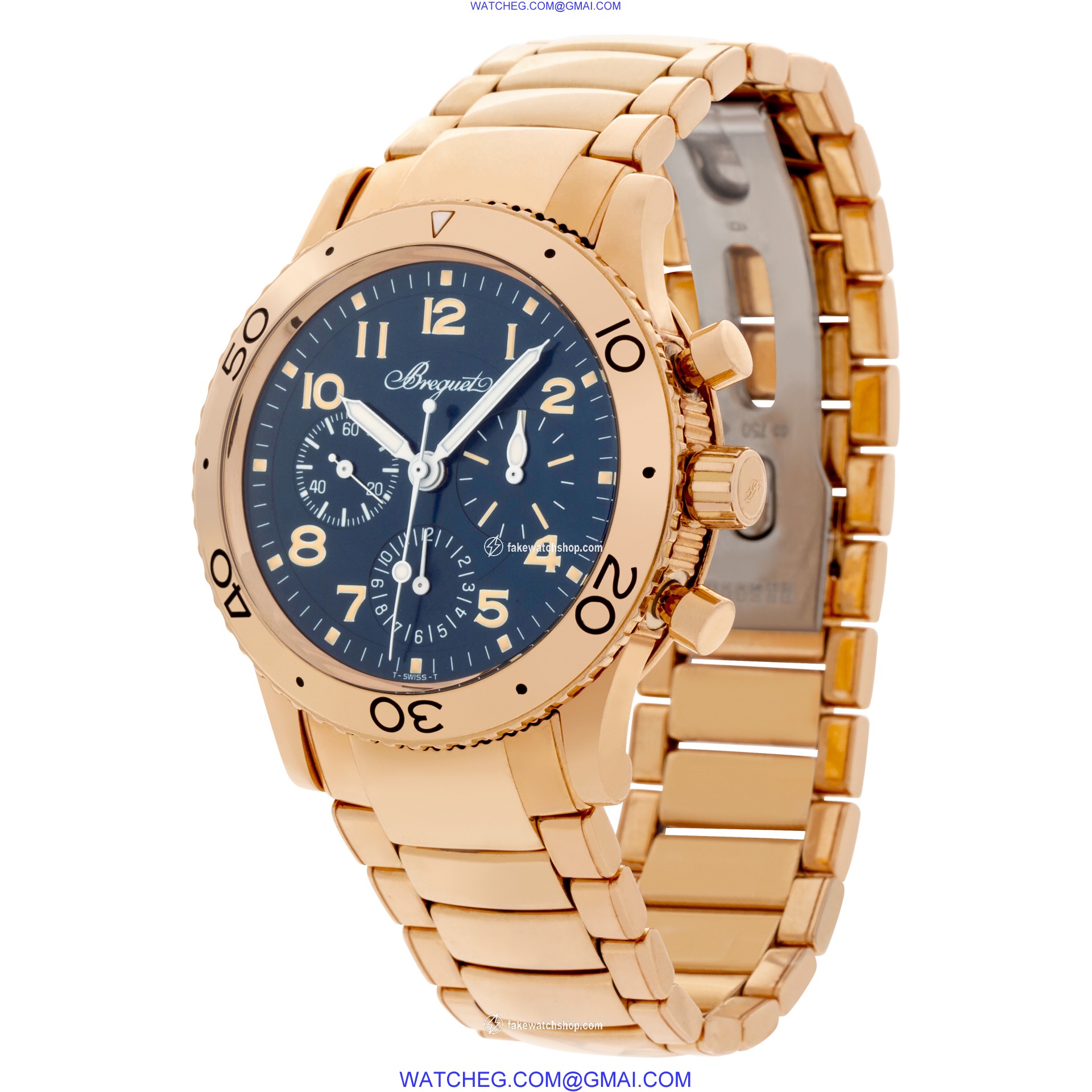 Breguet 3800BR Aeronavale Automatic Male 18k rose gold 3