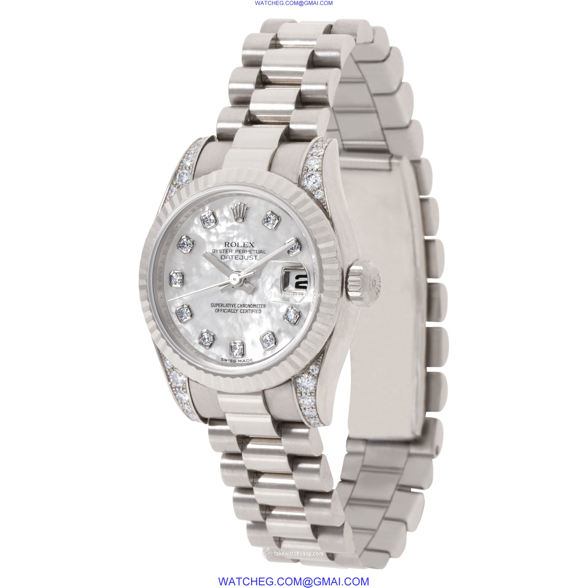 Rolex 179239 Datejust Automatic Female 18k White Gold 3