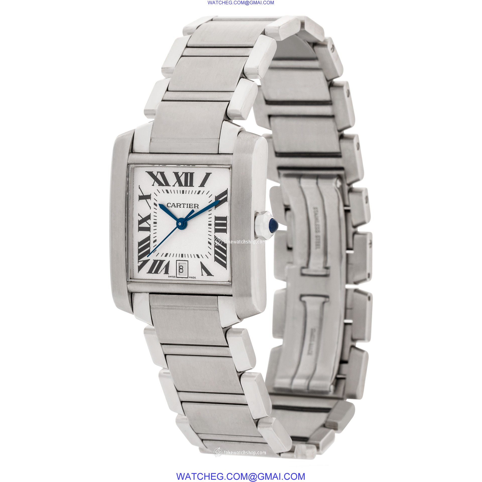 Cartier W51002Q3 Tank Francaise Automatic Unisex Stainless Steel 3