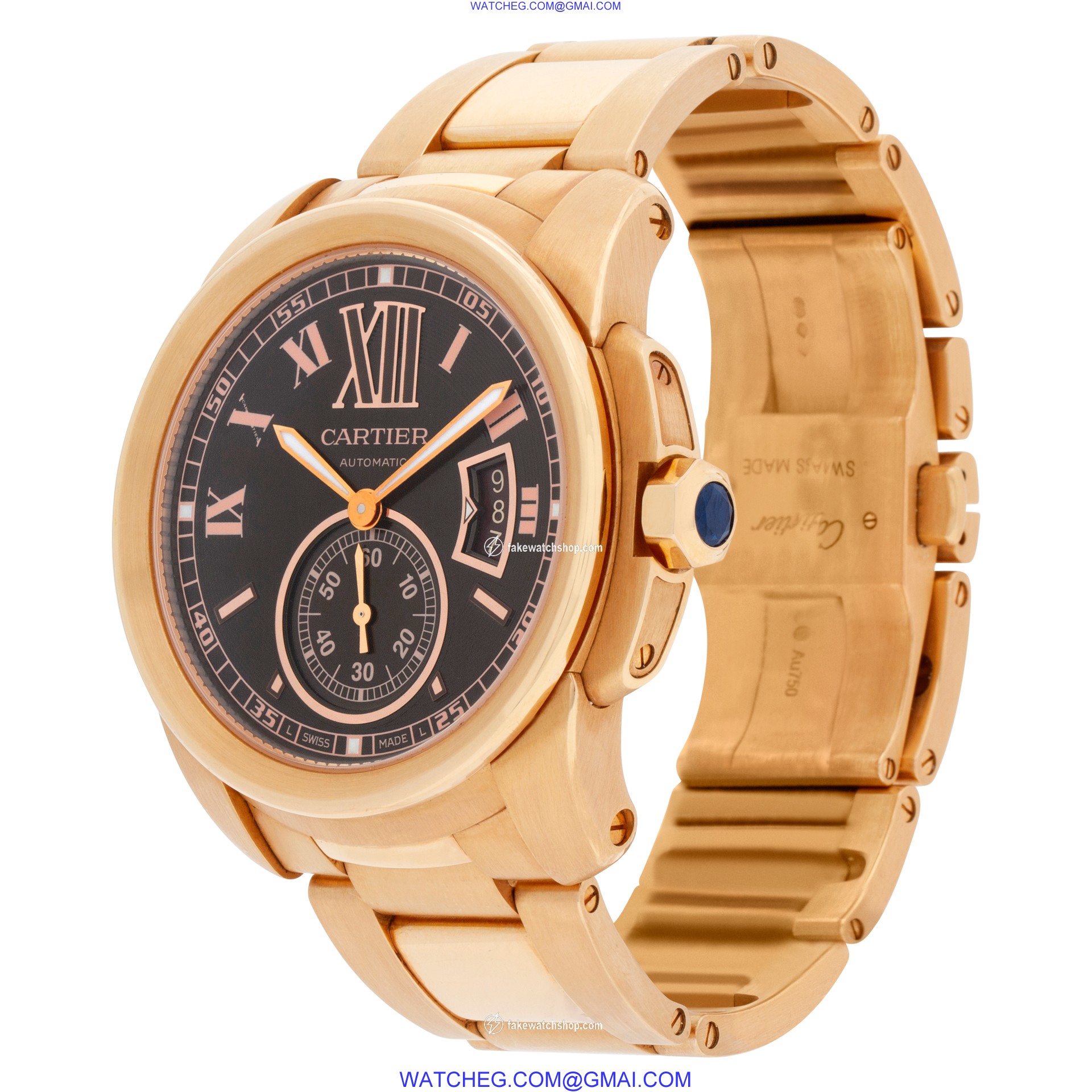 Cartier W7100040 Calibre Automatic Male 18k rose gold 3