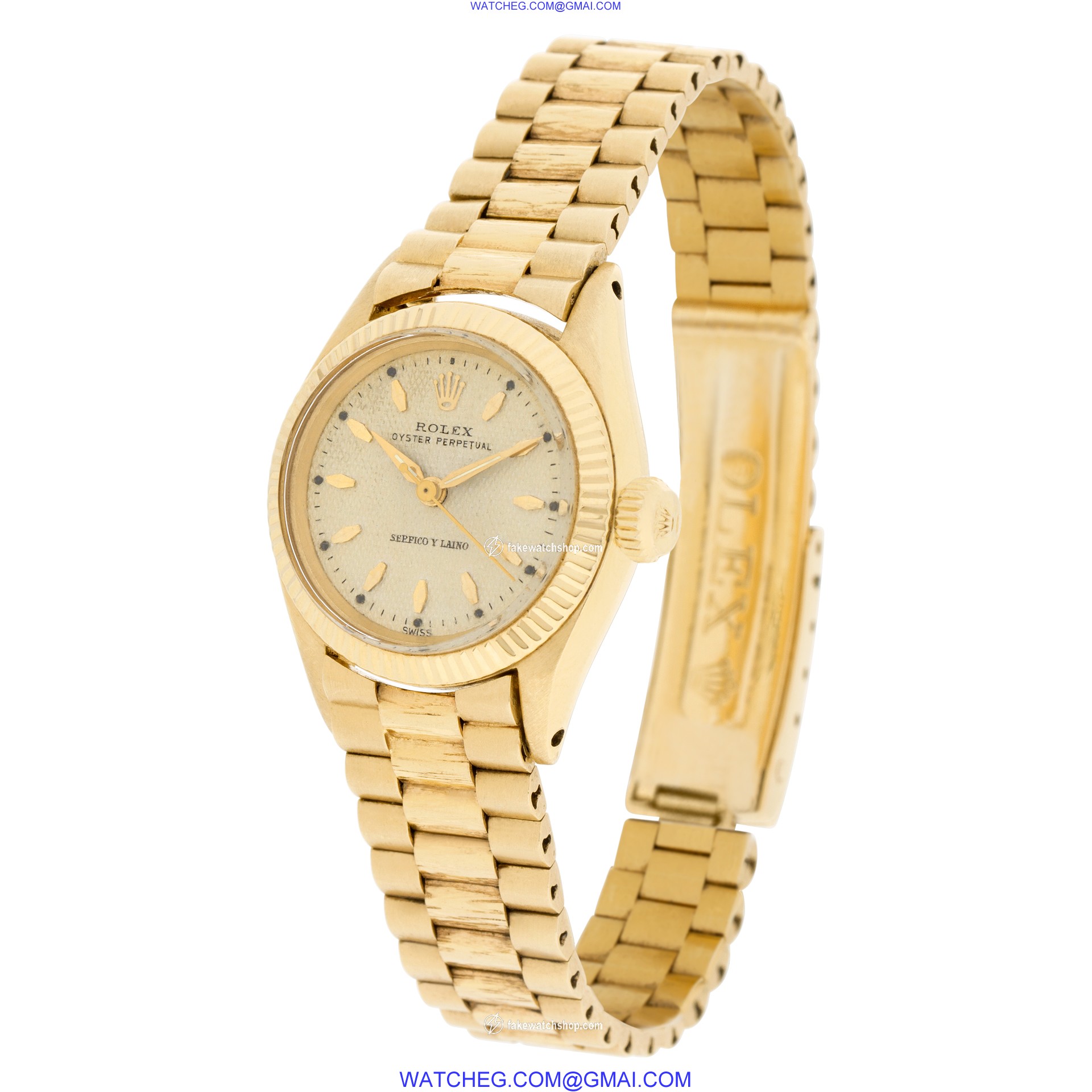 Rolex 6619 Oyster Perpetual Automatic Female 18k yellow gold 3