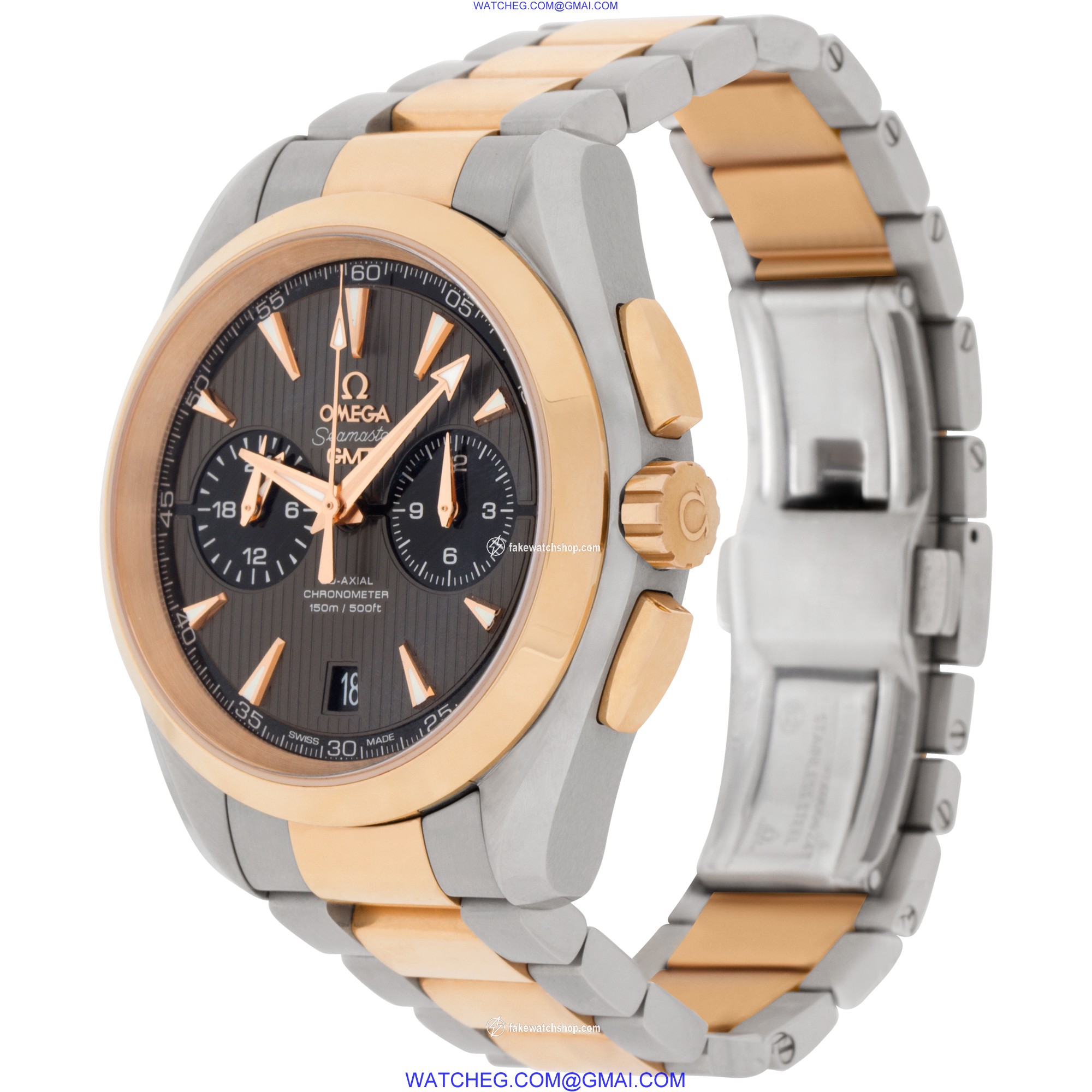 Omega 231.20.43.52.06.001 Seamaster Aqua Terra Automatic Male stainless steel & rose gold 3