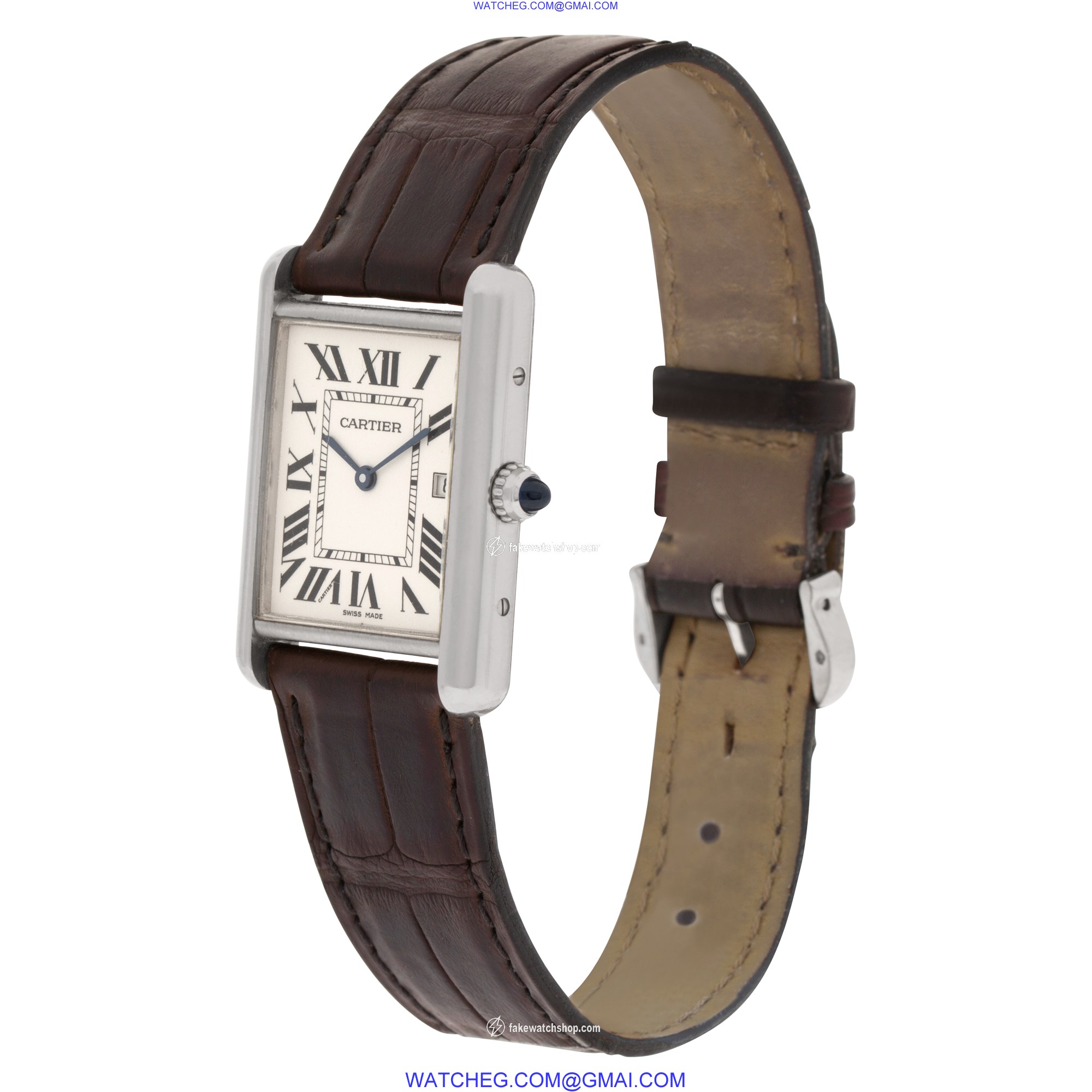 Cartier W1540956 Tank Louis Quartz Unisex 18k White Gold 3