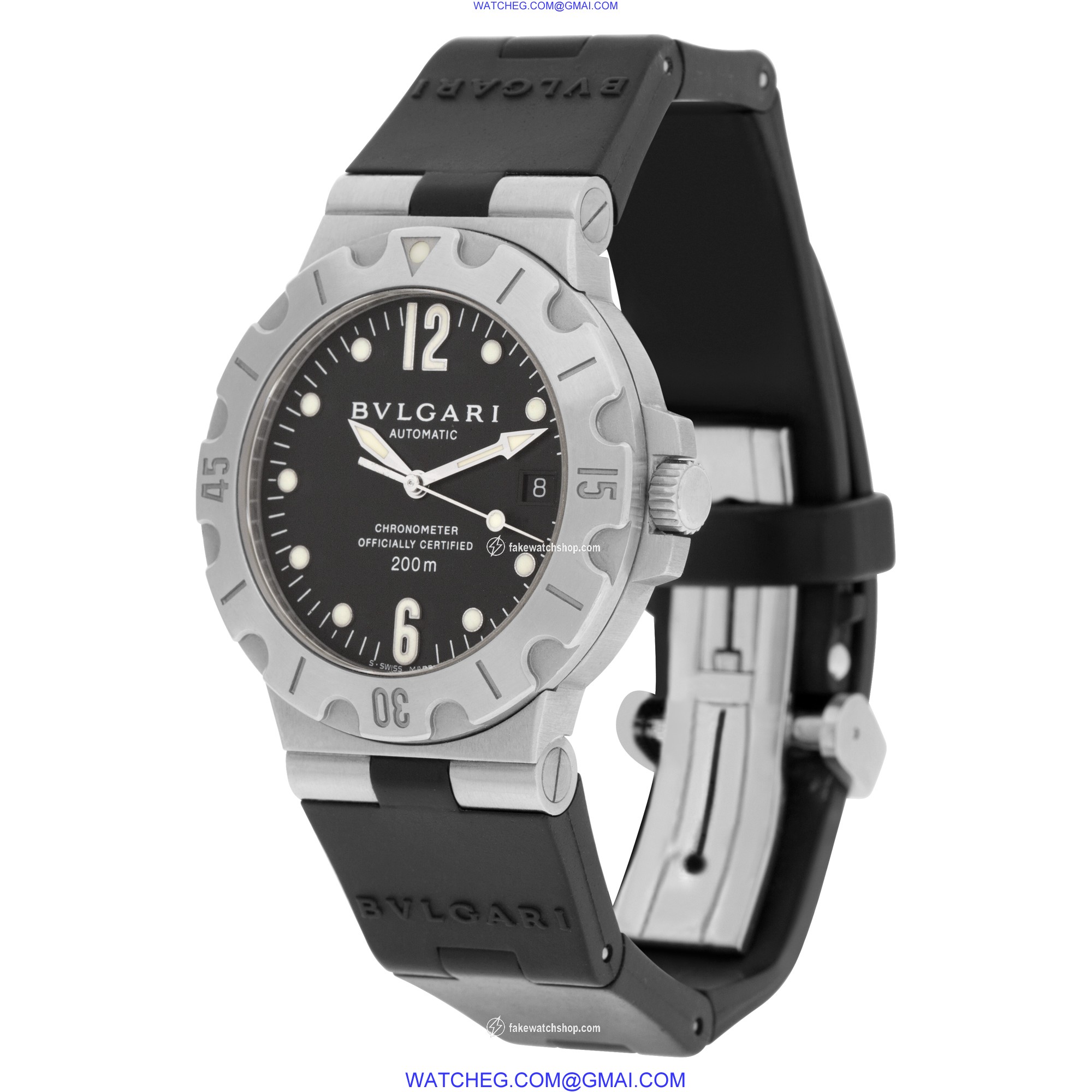 Bvlgari SD 38 S Diagono Acqua Scuba Automatic Male Stainless Steel 3