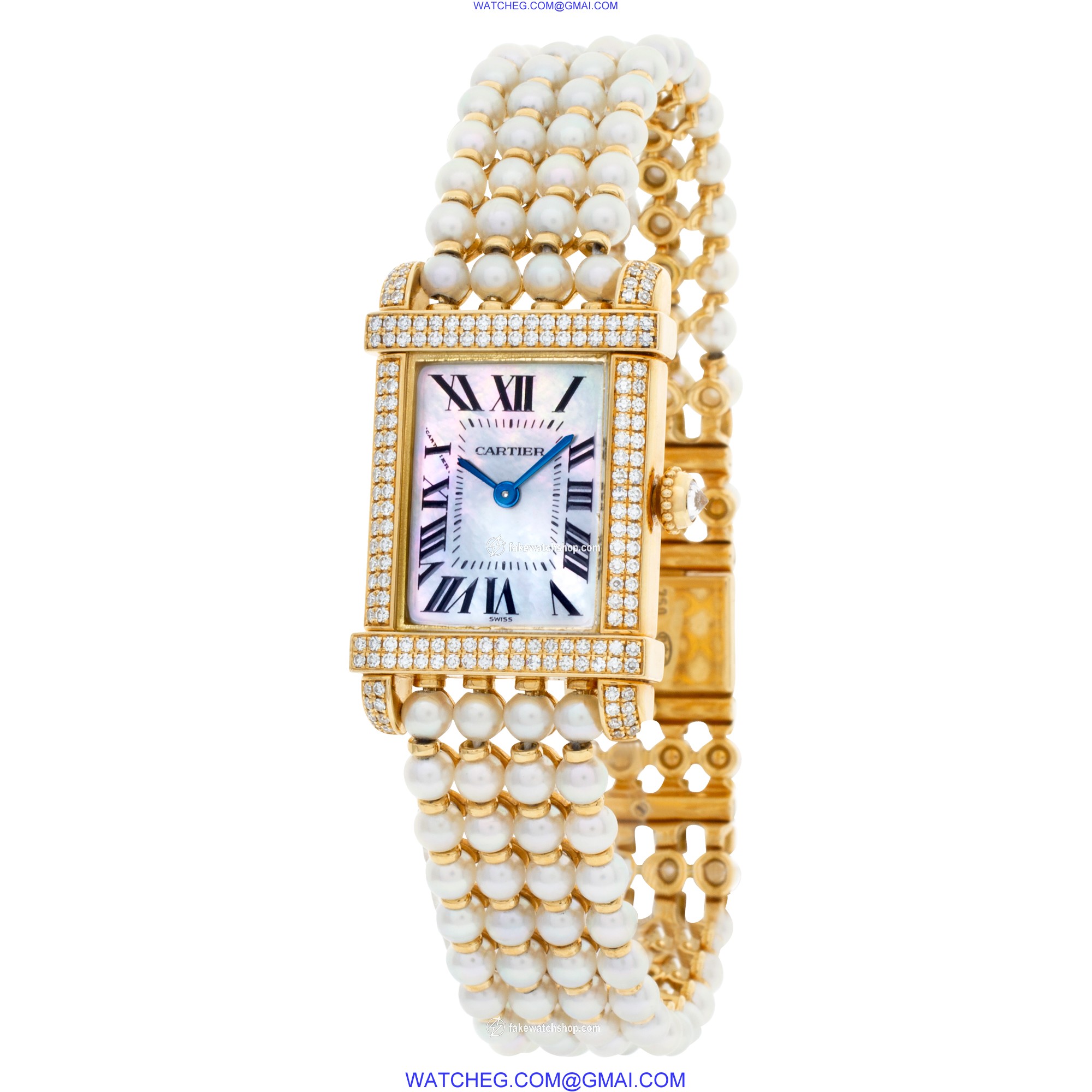 Cartier 2305 Tank Chinoise Quartz Female 18k yellow gold 3