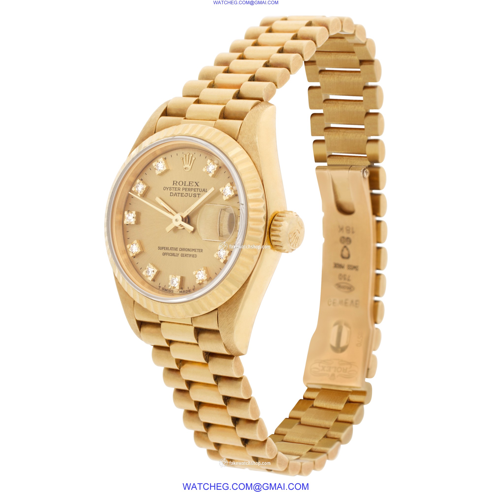 Rolex 69178 Datejust Automatic Female 18k Yellow Gold 3