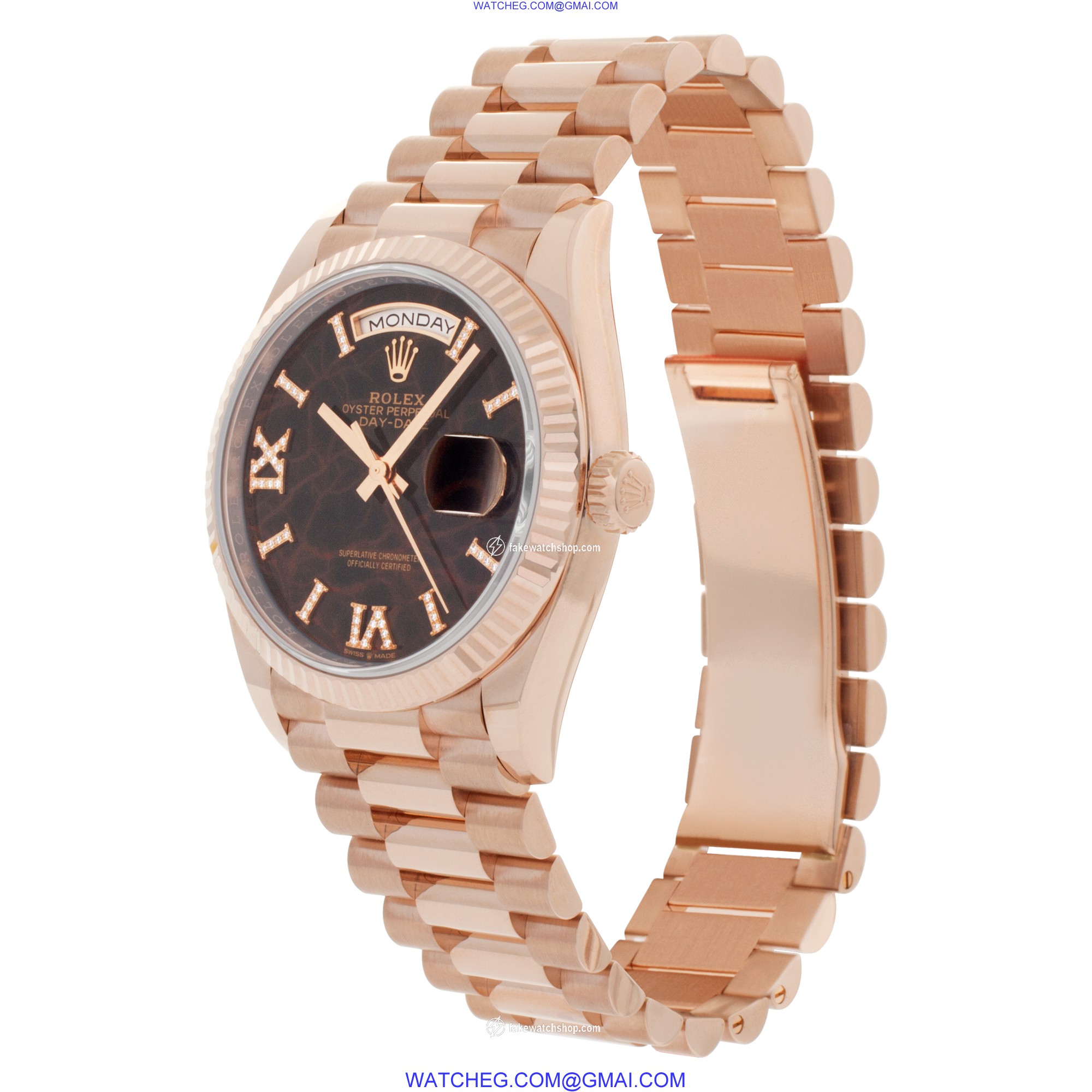 Rolex 128235 Day-Date Automatic Unisex 18k rose gold 3