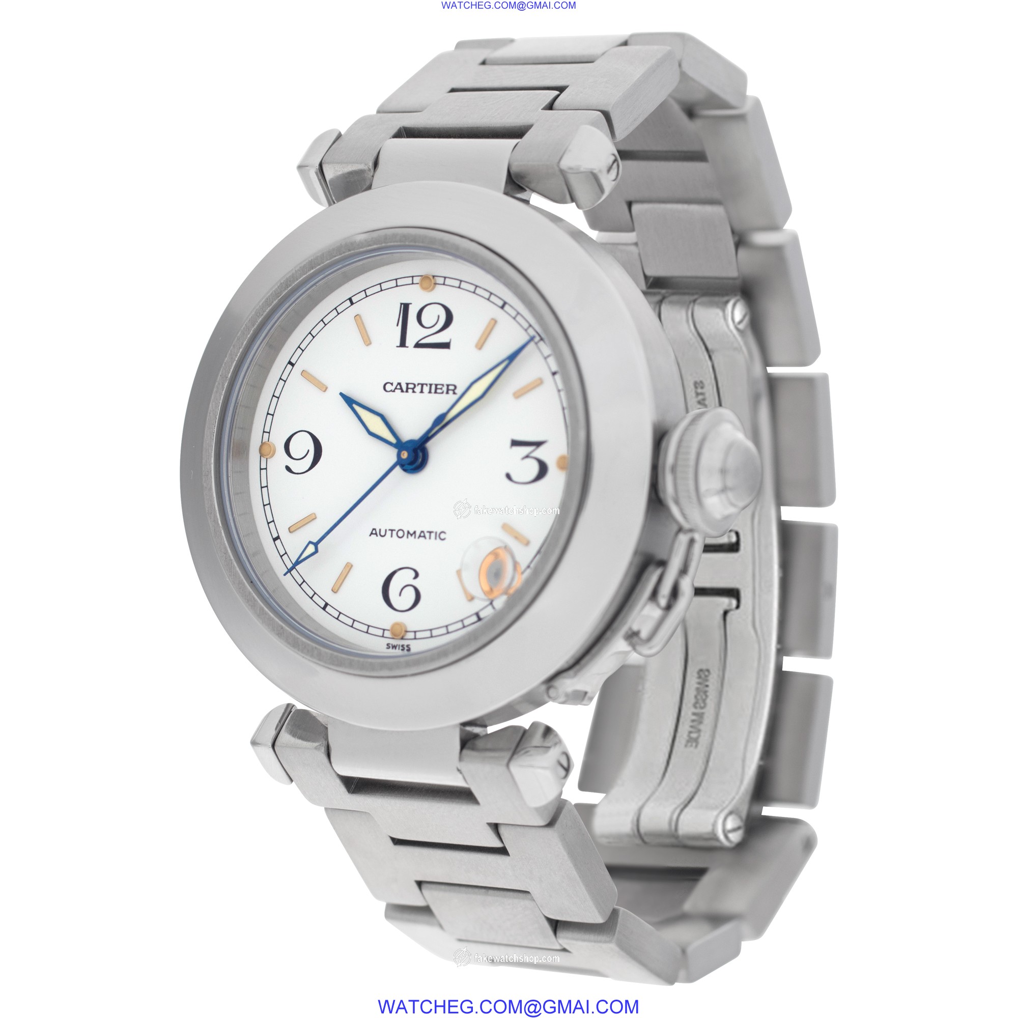 Cartier W31015M7 Pasha Automatic Unisex Stainless Steel 3