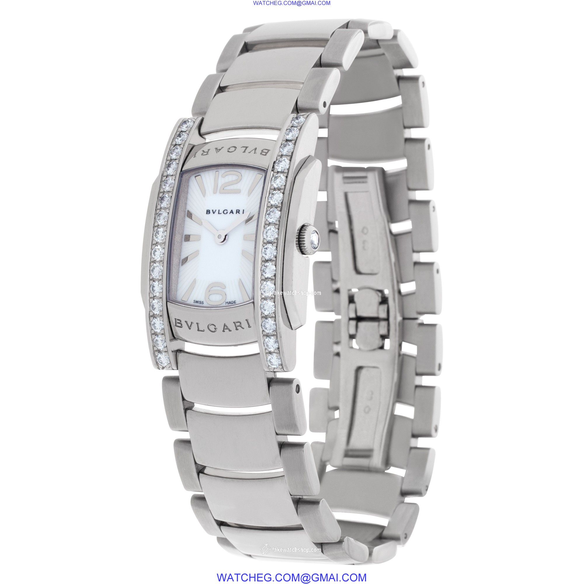 Bvlgari AAW31WGD1G Assioma Quartz Female 18k White Gold 3