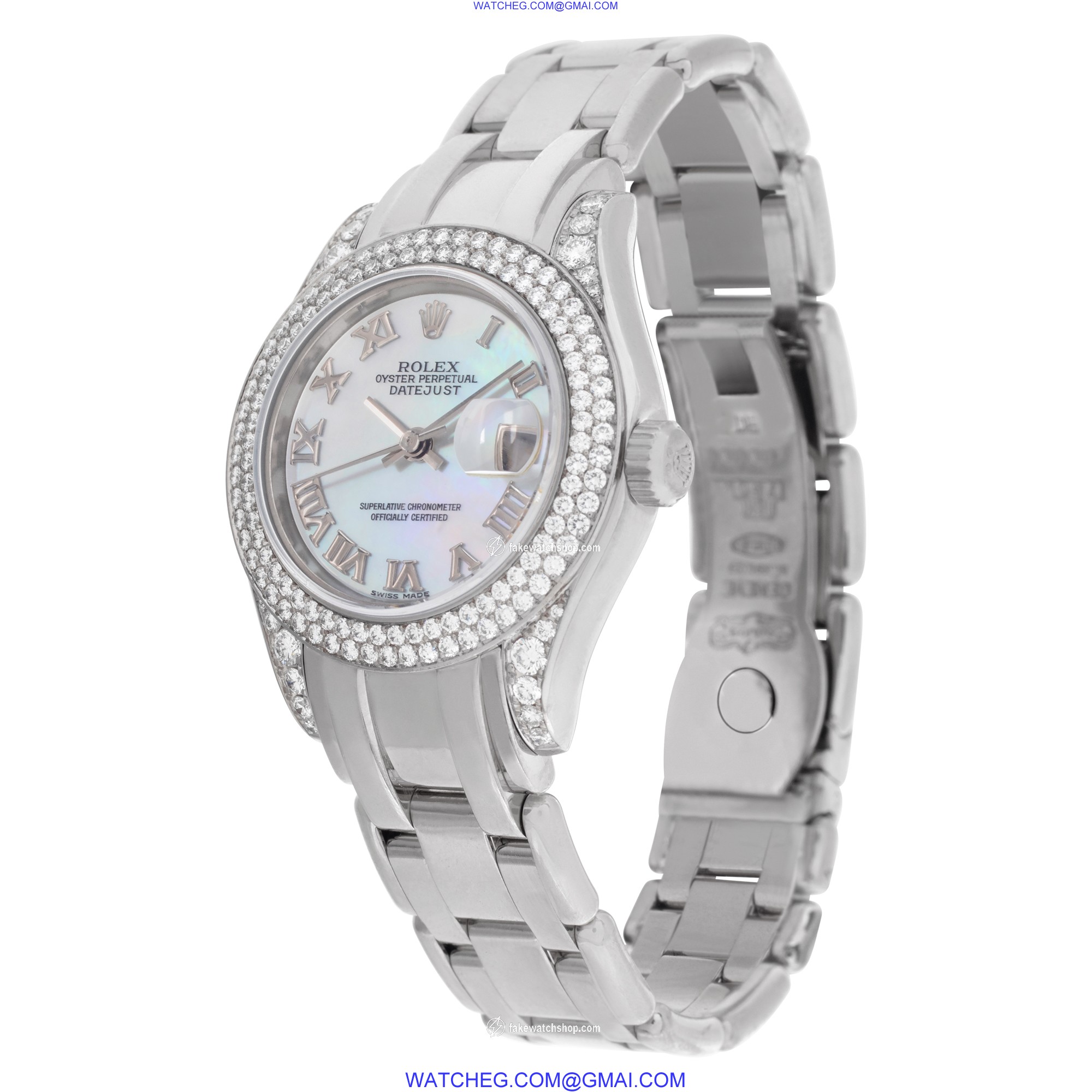 Rolex 80959 Pearlmaster Automatic Female 18k White Gold 3