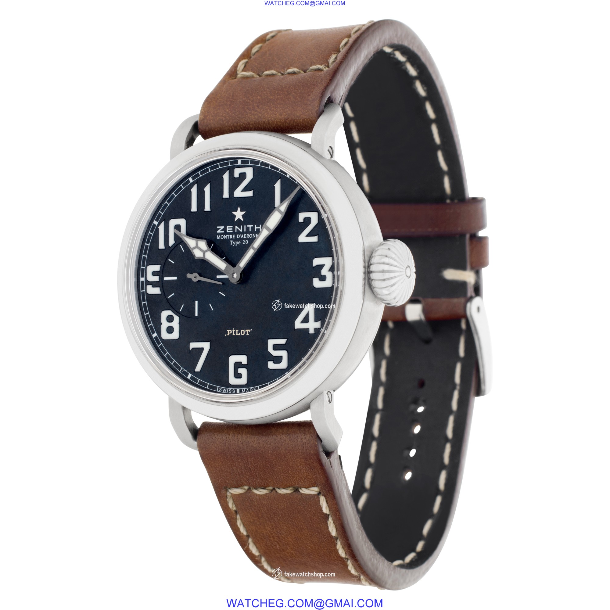 Zenith 03.1930.681/21.C723 Heritage Pilot Type 20 Automatic Male Stainless Steel 3