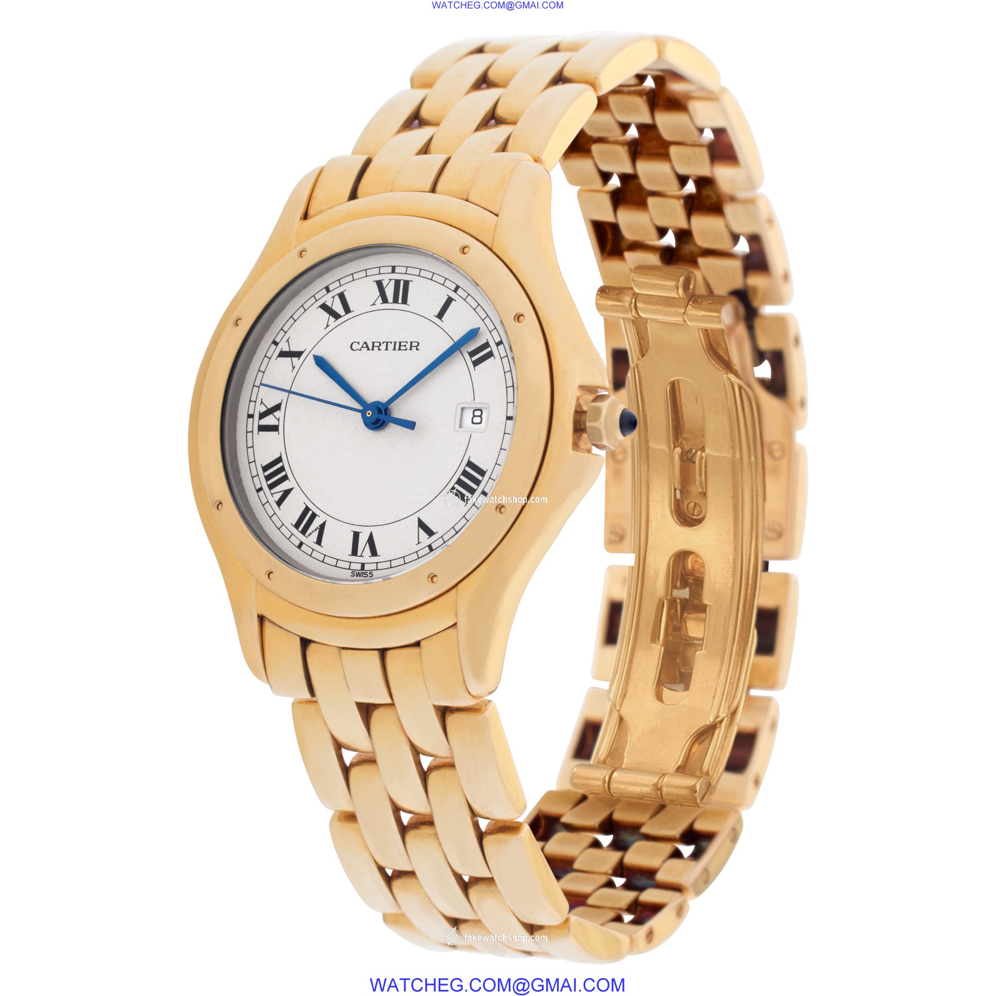 Cartier 887904 Cougar Quartz Unisex 18k yellow gold 3