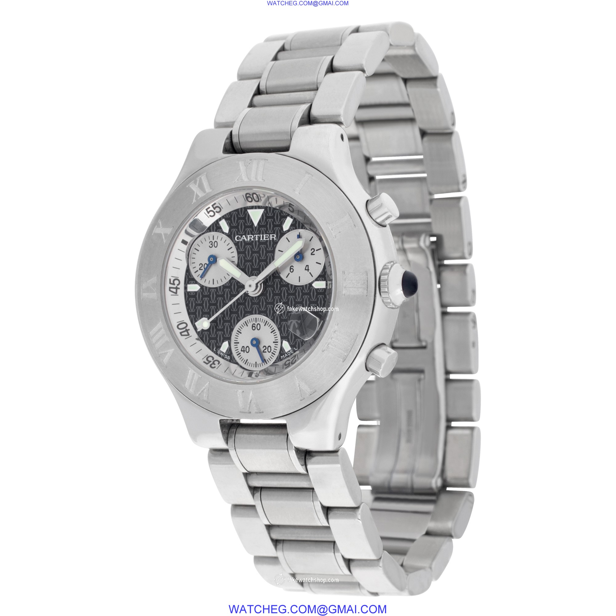 Cartier W10172t2 Chronoscaph 21 Quartz Male Stainless Steel 3