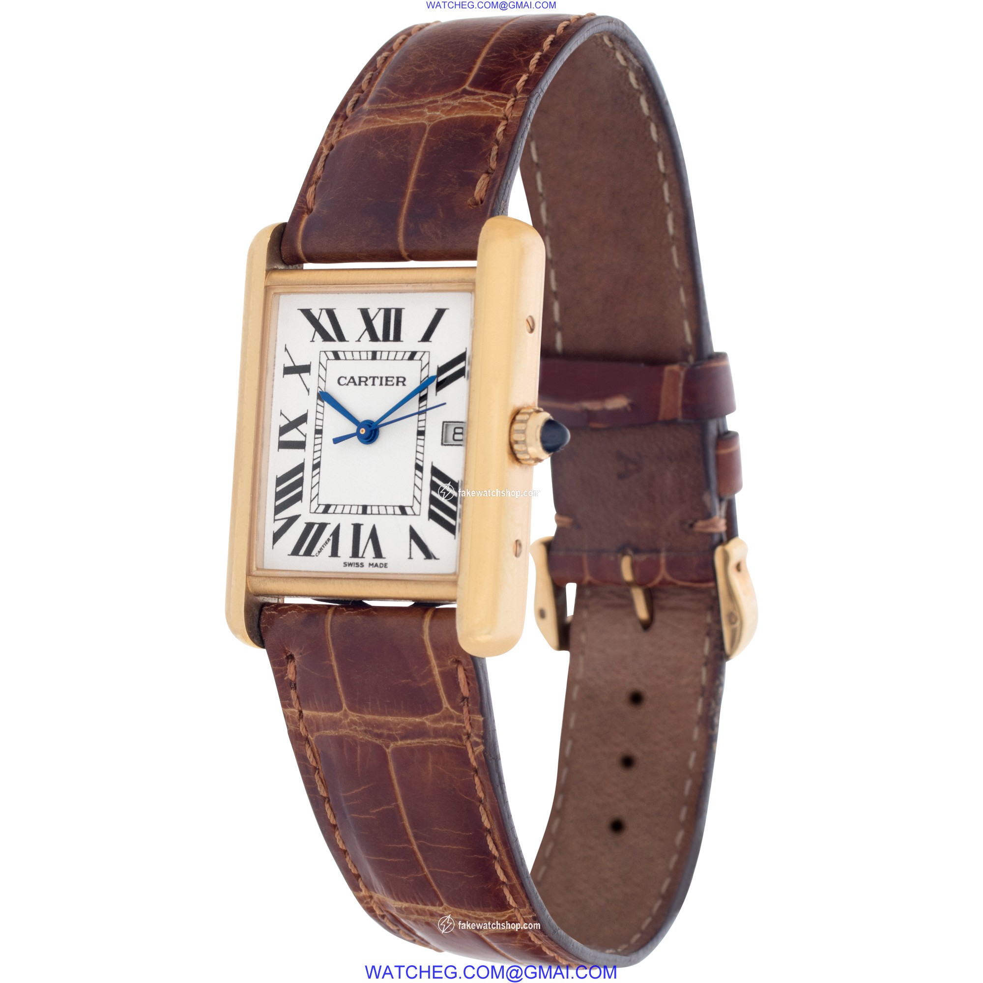 Cartier W1529756 Tank Louis Quartz Male 18k yellow gold 3