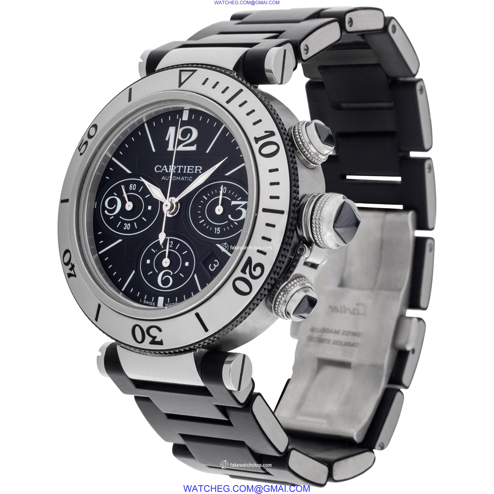 Cartier w10198U2 Pasha Automatic Male Stainless Steel 3