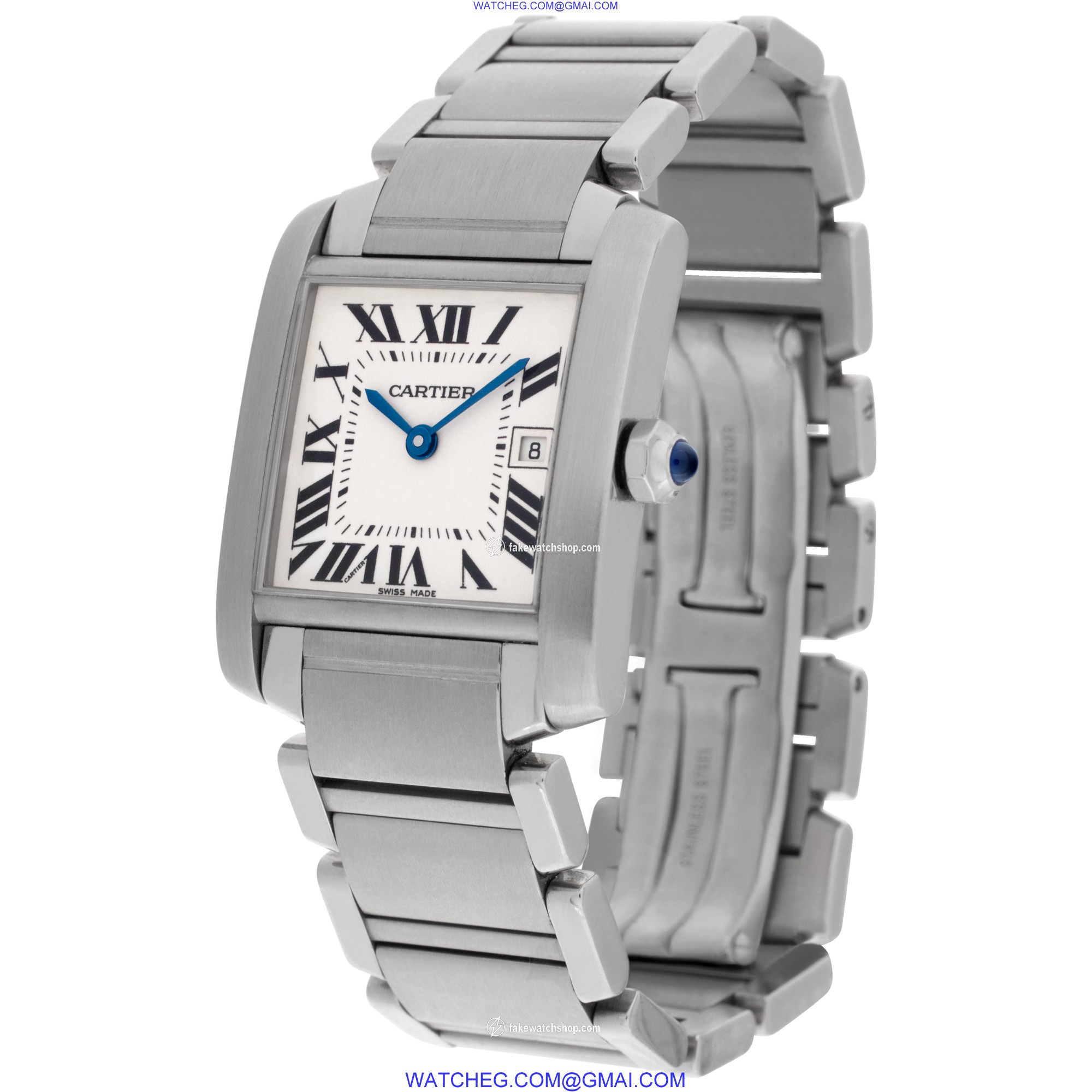 Cartier W51011Q3 Tank Francaise Quartz Male Stainless Steel 3